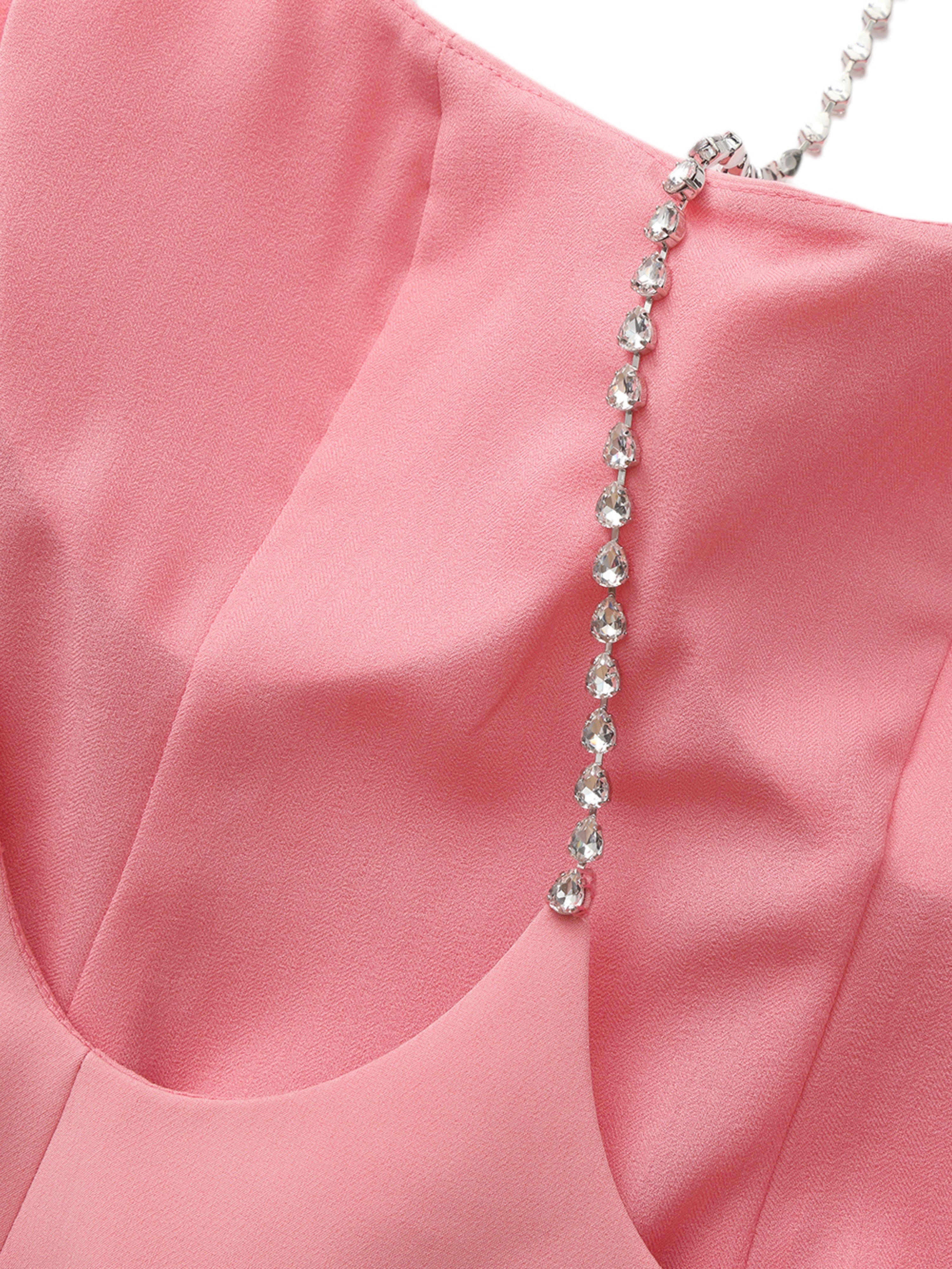 Giana Open-Back Pink Dress