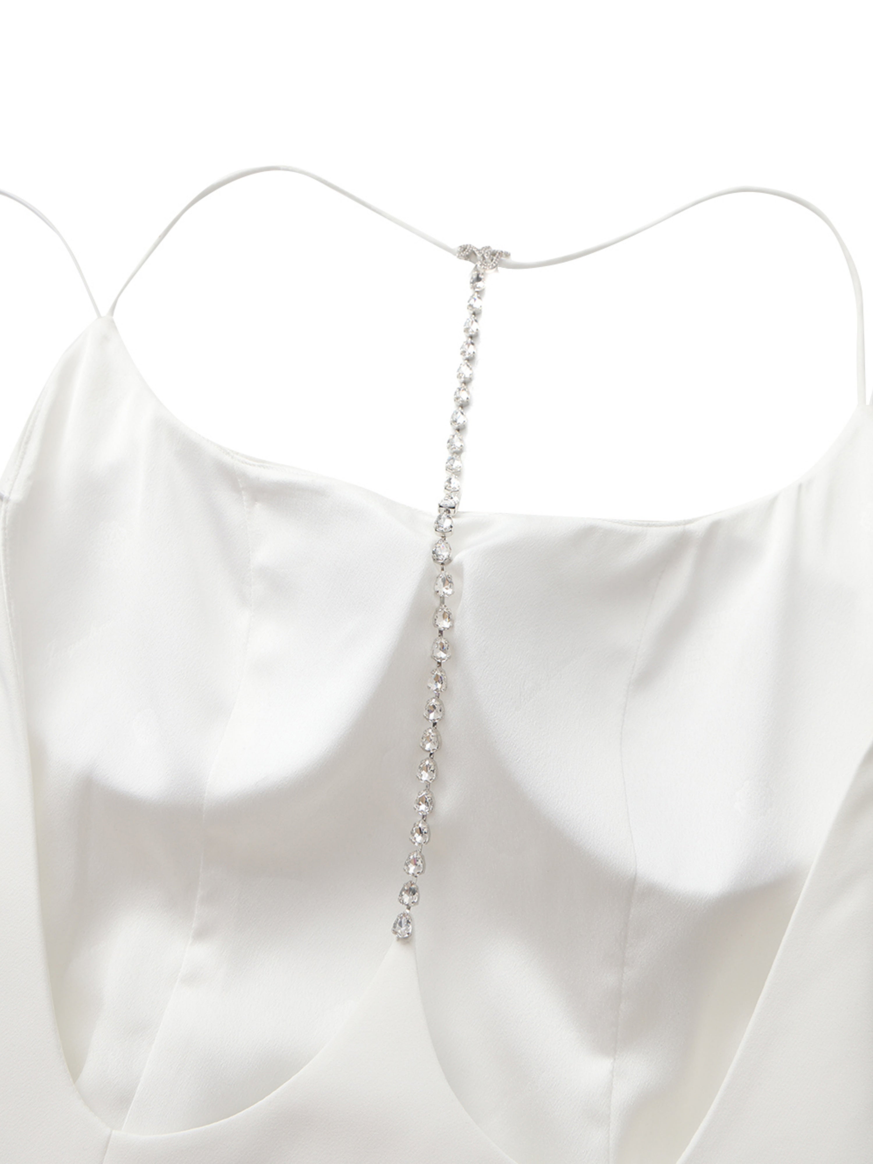 Giana Open-Back White Dress
