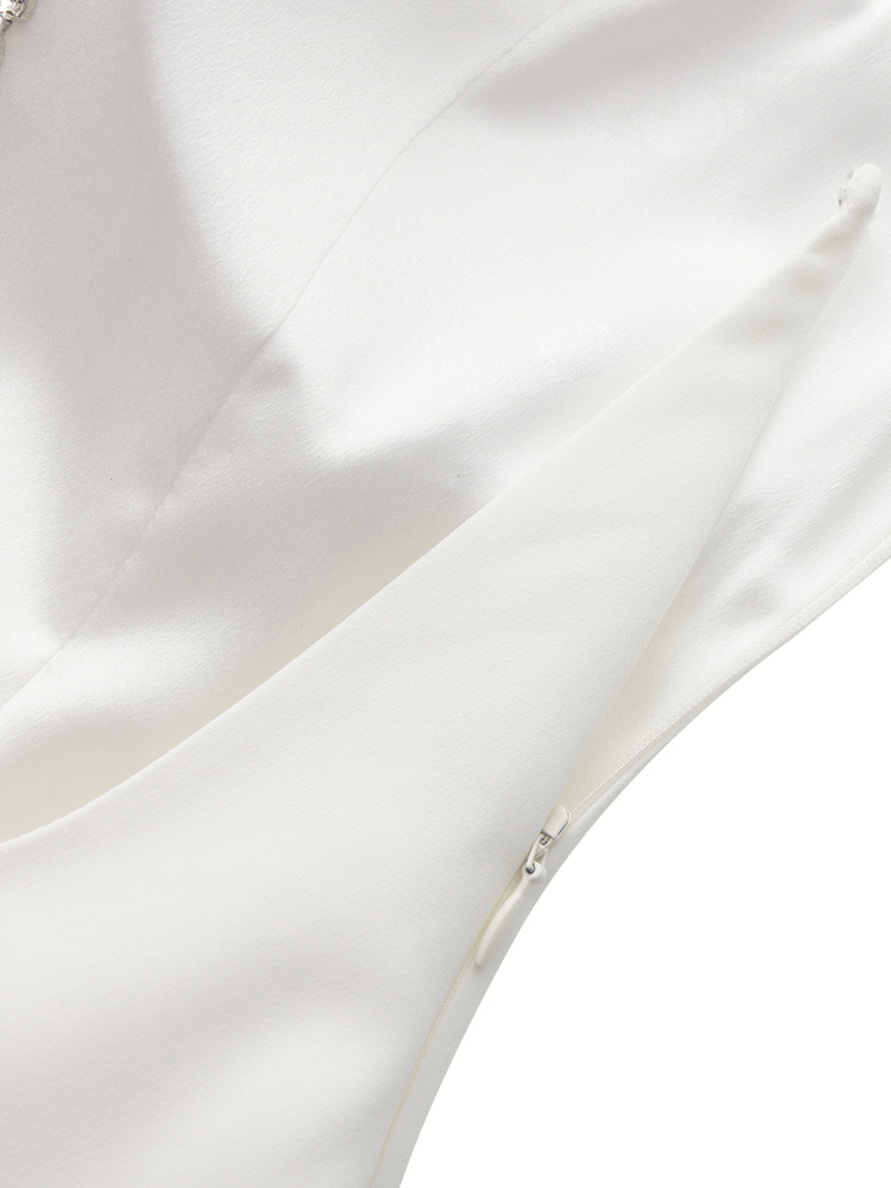 Giana Open-Back White Dress