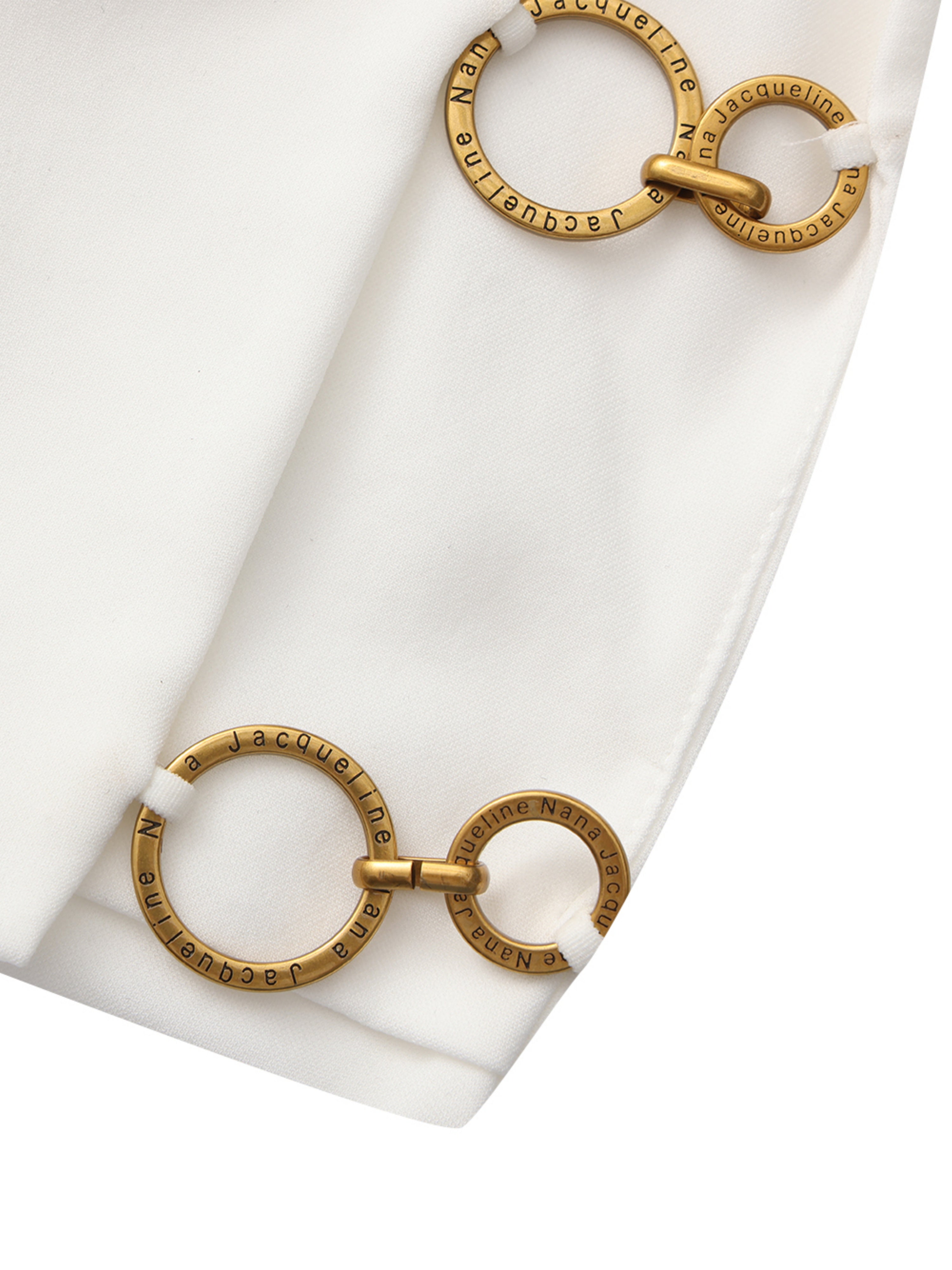 Sabina Ring-Cutout White Dress