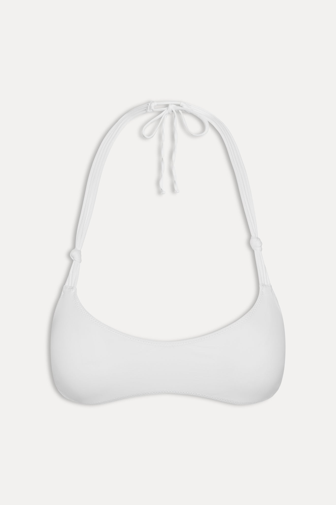 X Jennie Hana Halter Bikini Top - Optic White