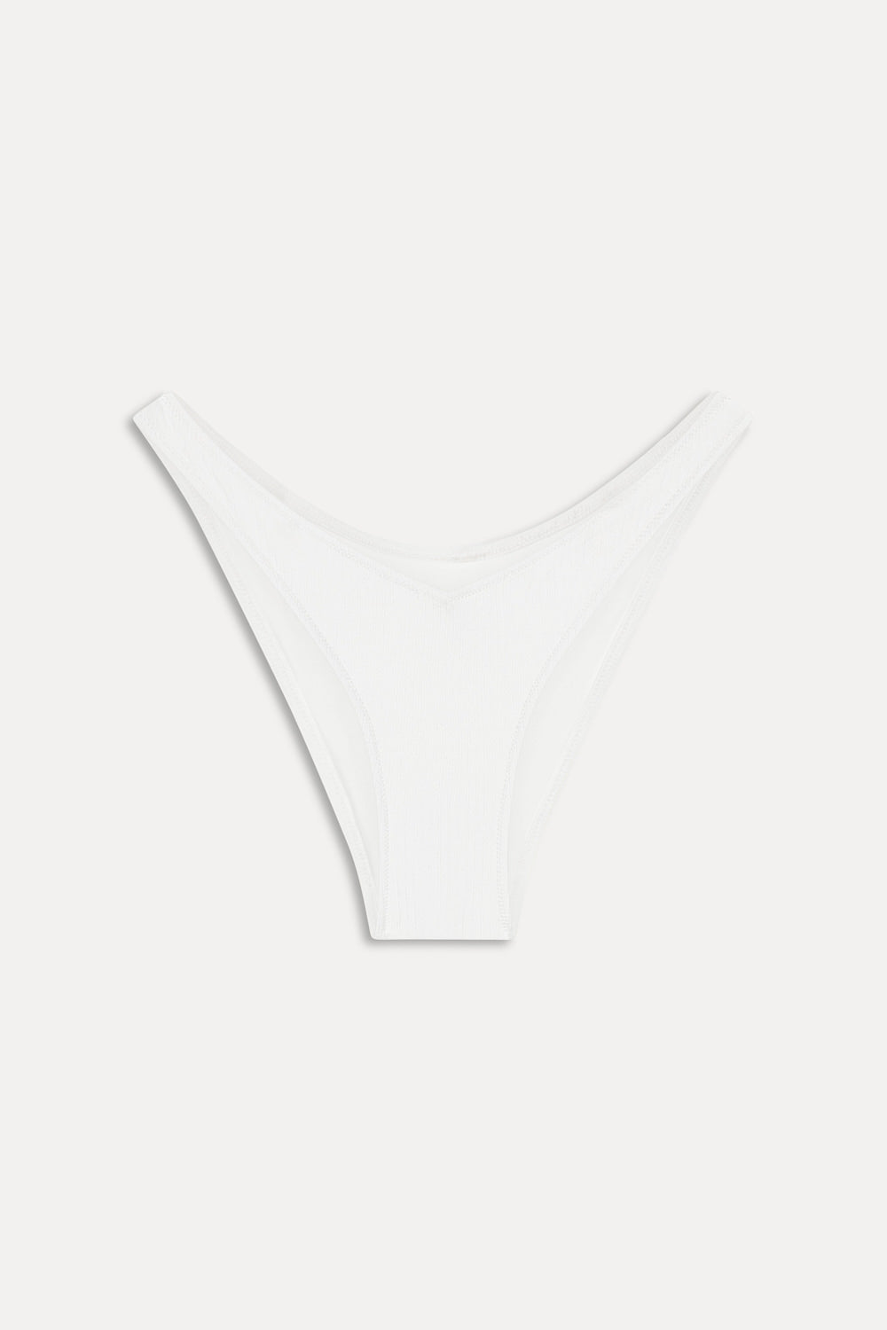 X Paige Lorenze Harper Ribbed Cheeky Bikini Bottom - Marry Me
