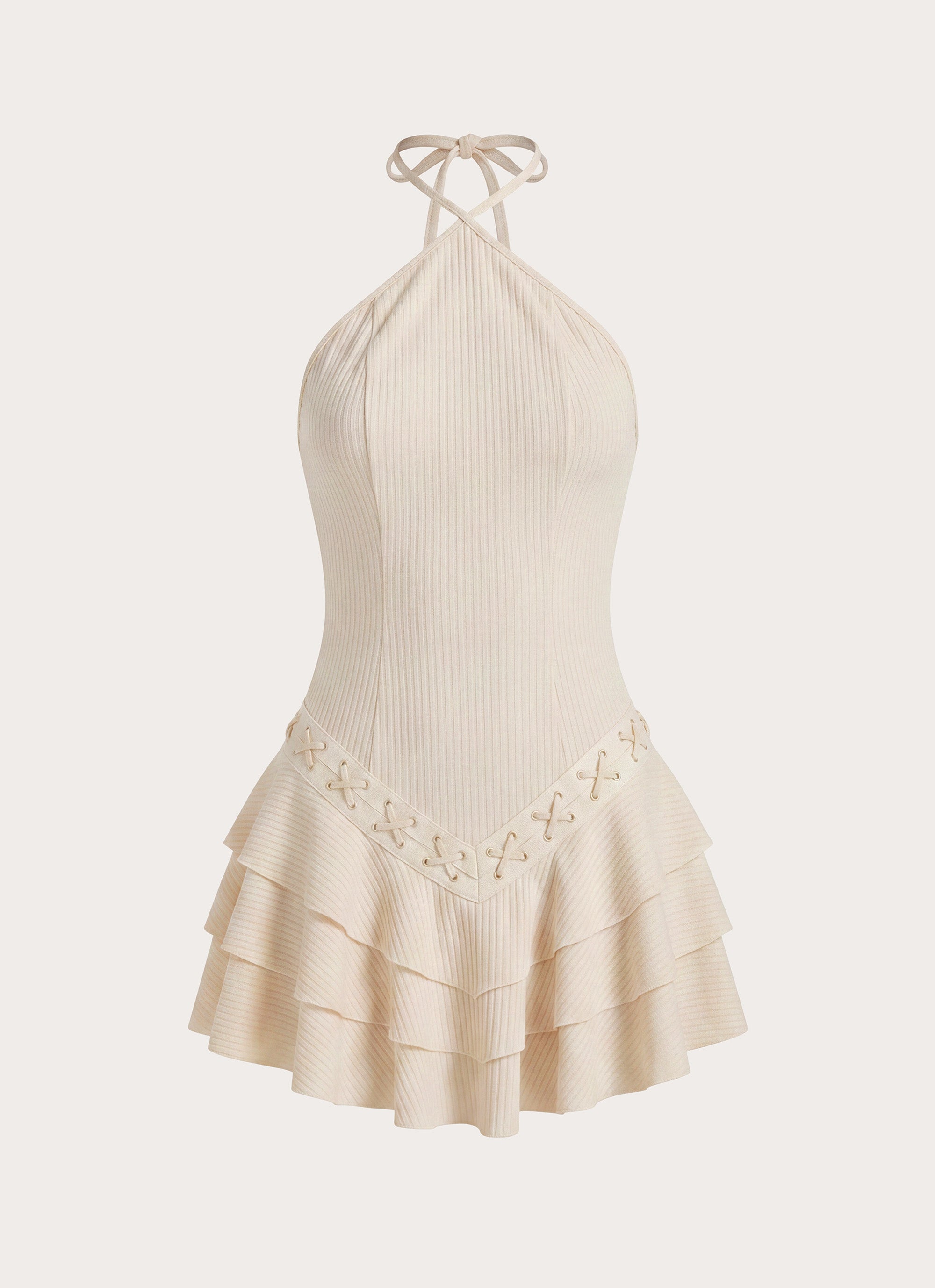 Heart Leigh Mini Dress - Beige