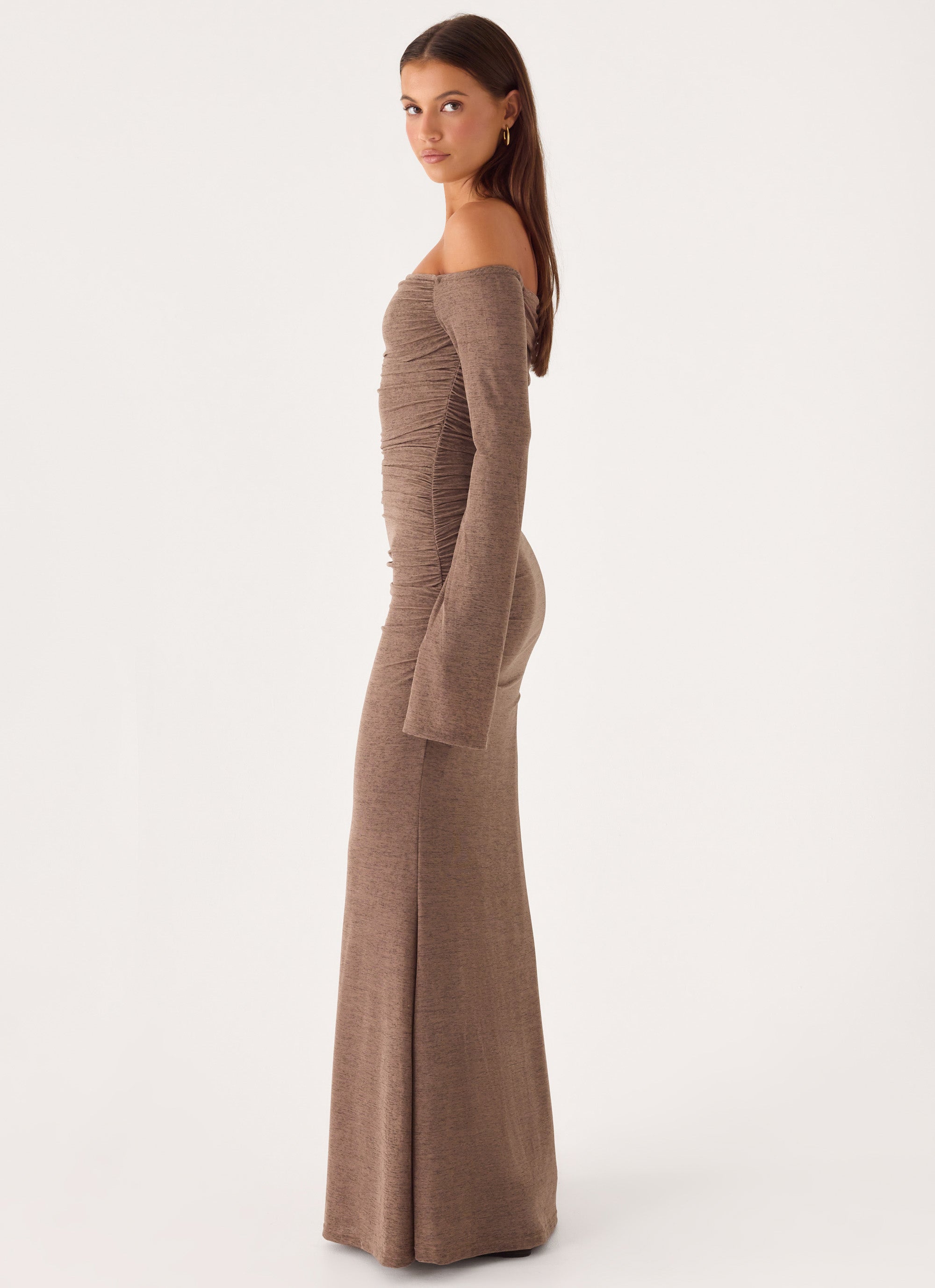 Hollywood Action Maxi Dress - Taupe