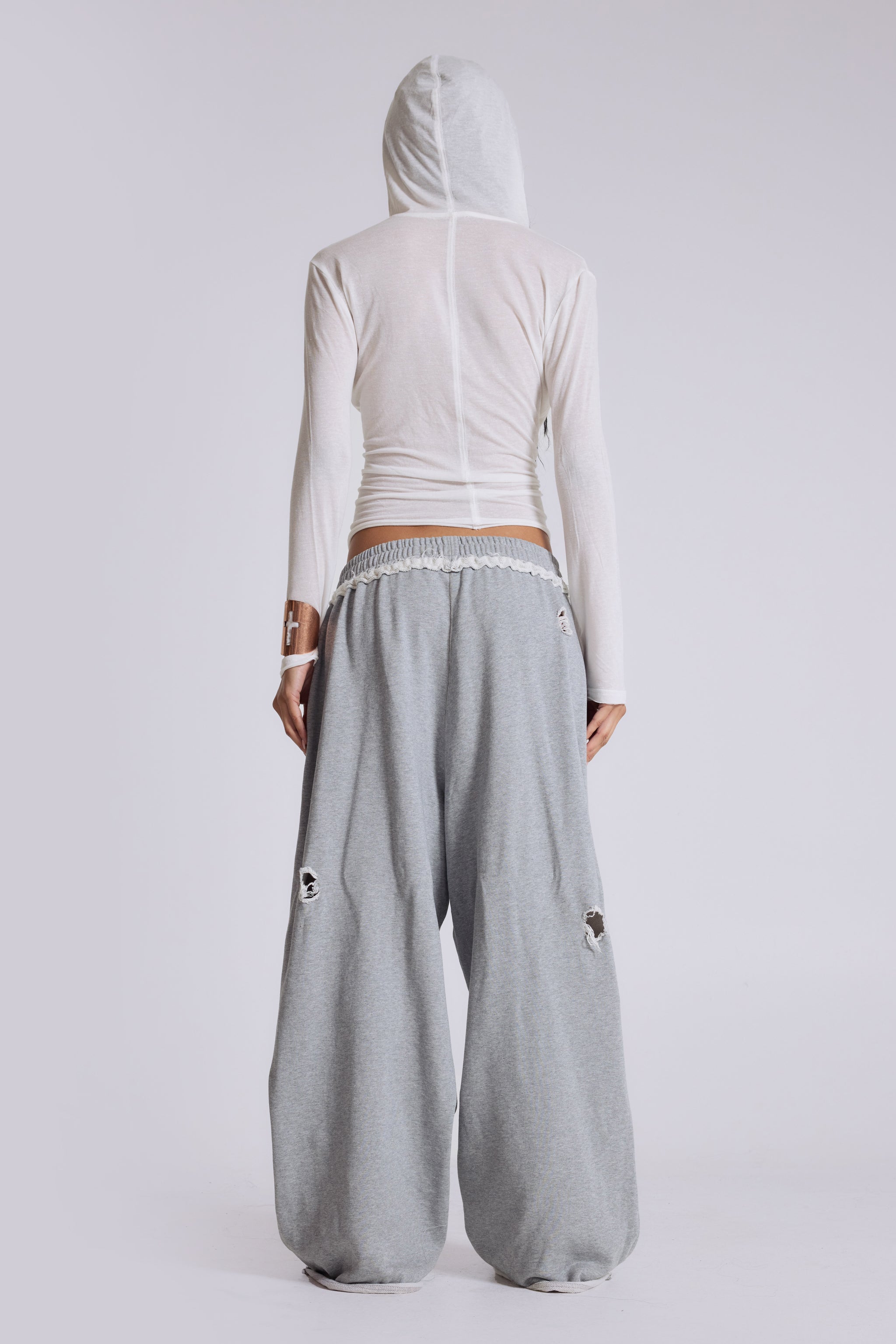 White Marl Mist Hoodie
