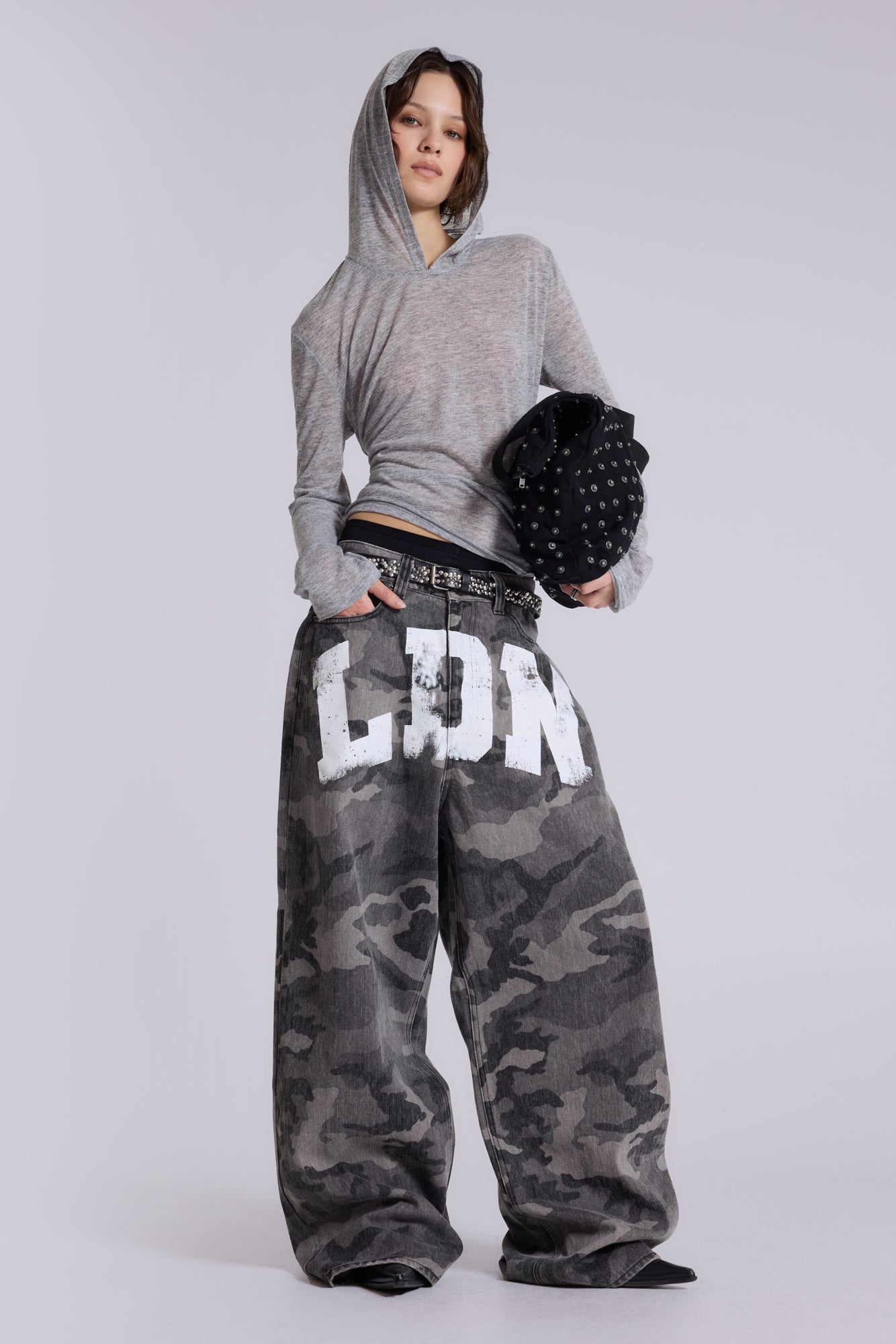 Grey Marl Mist Hoodie