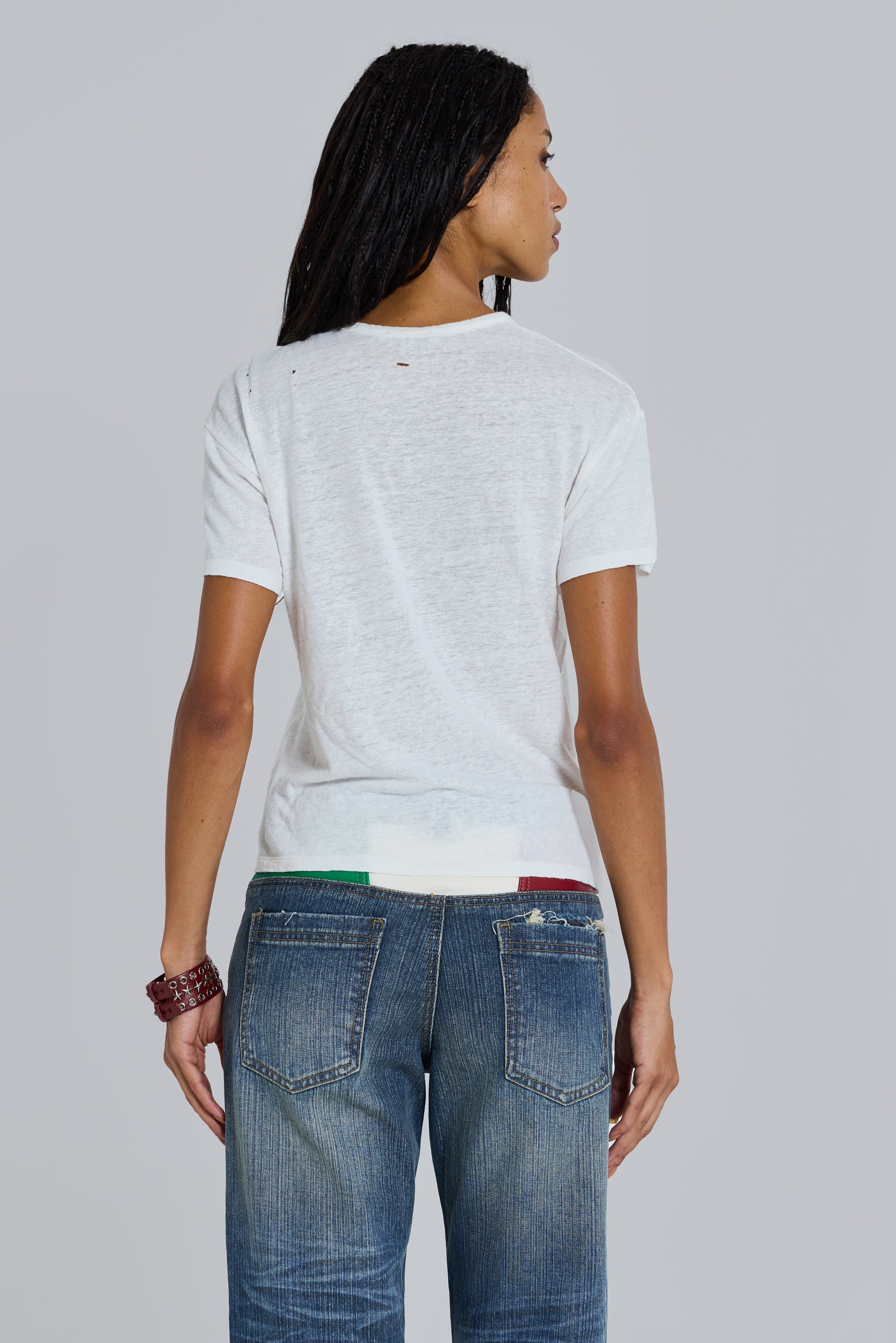Slub White T-Shirt