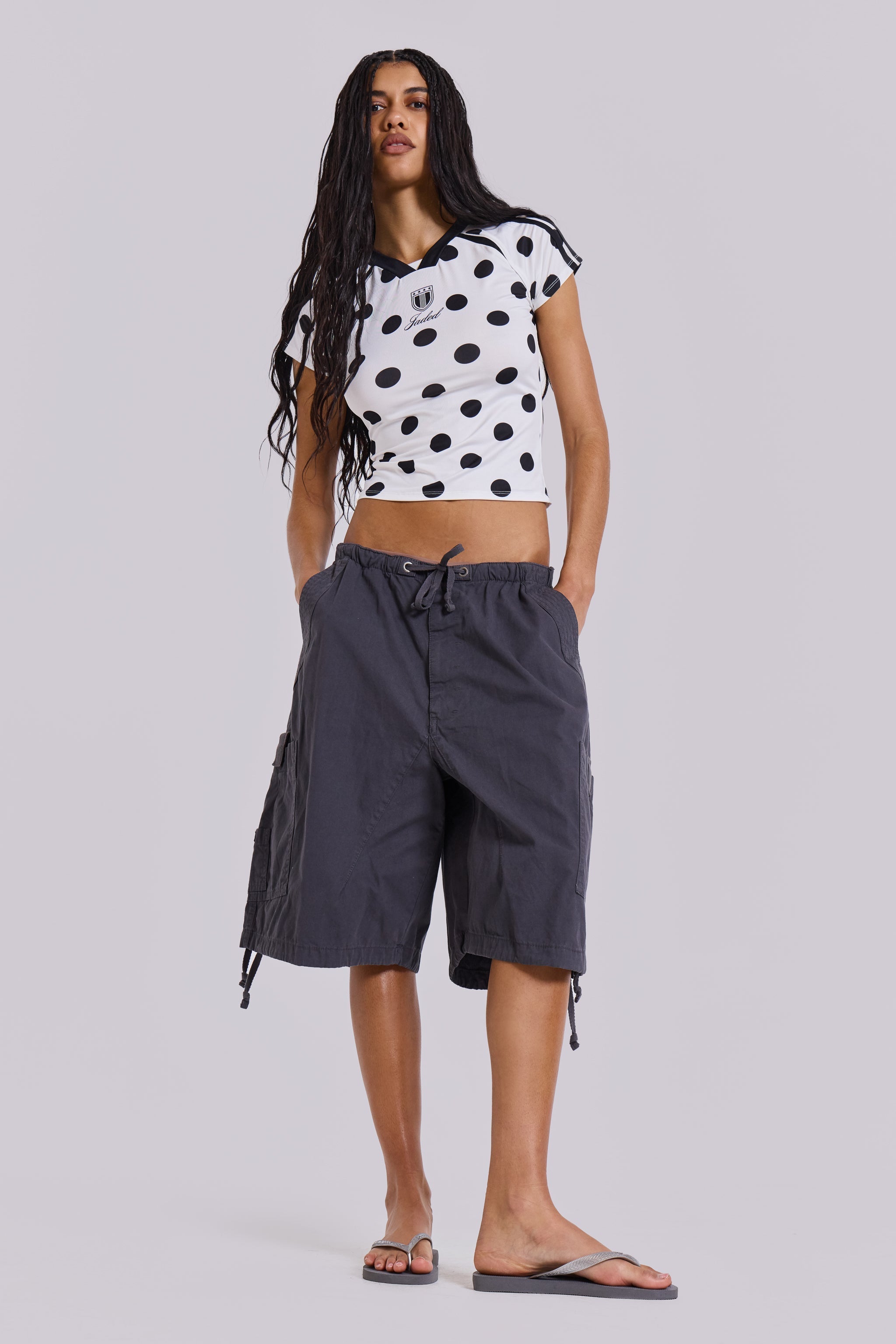 No.13 Polka Dot Football Top
