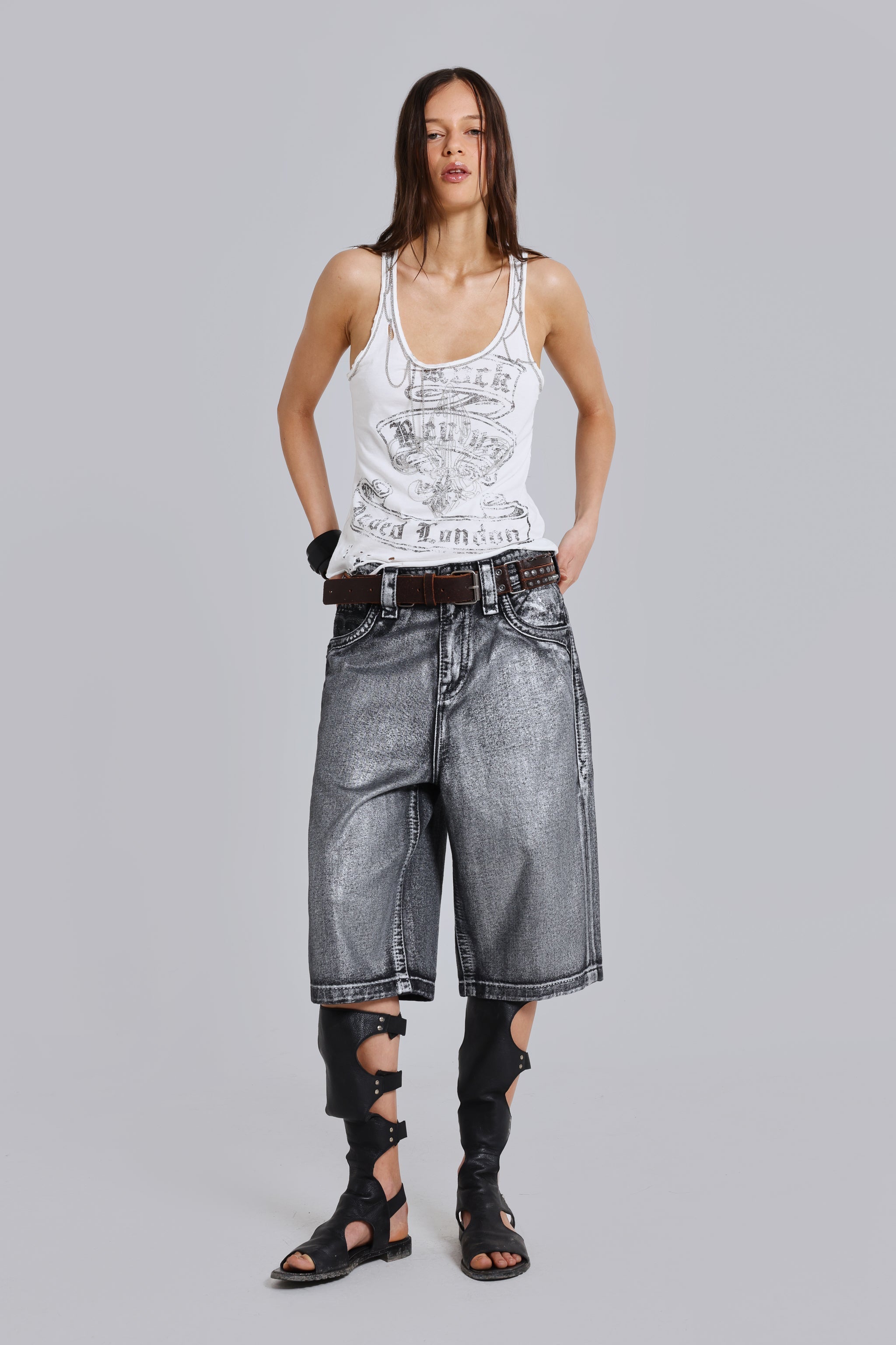 Rock Revival Chain Embroidered Vest Top