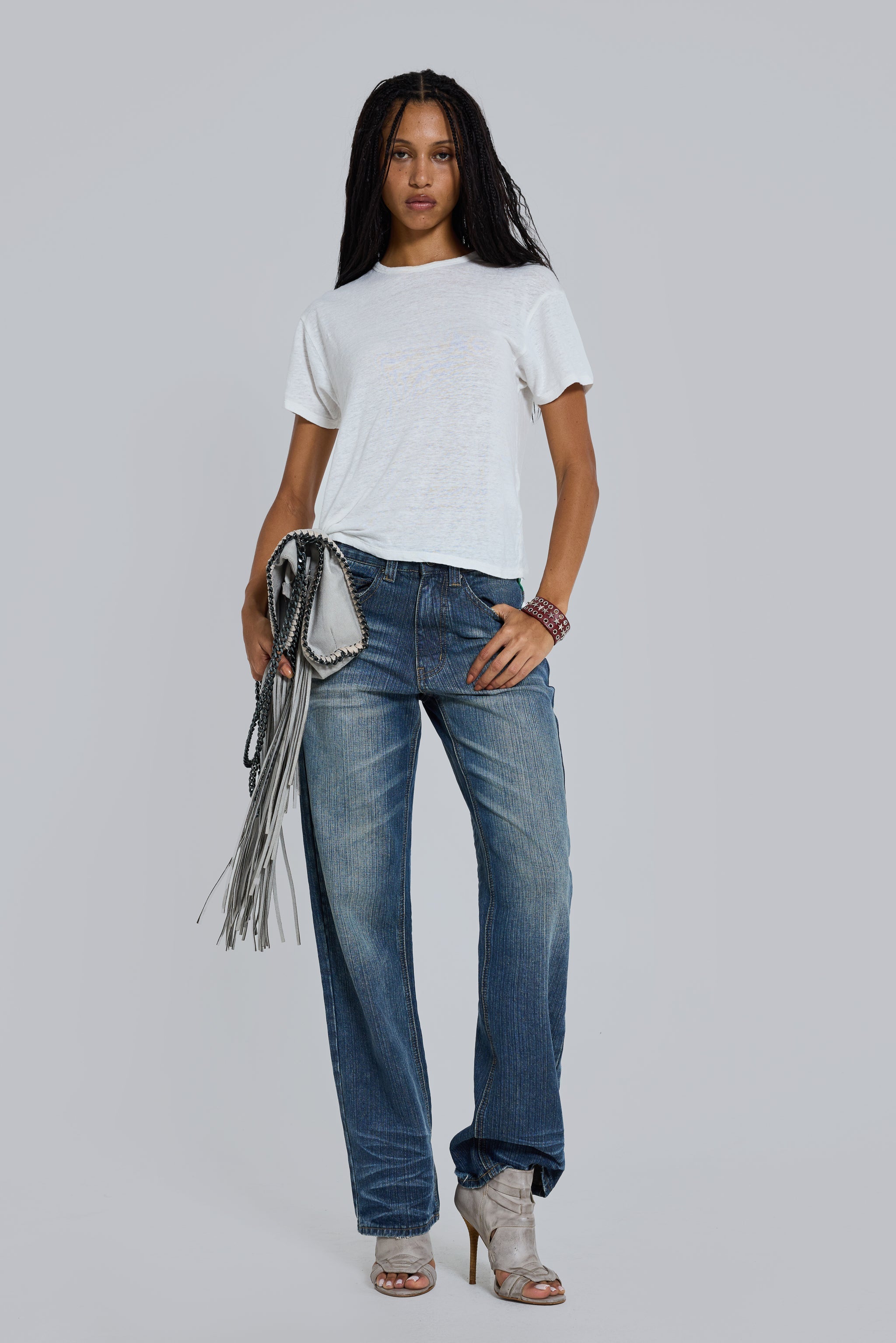 Slub White T-Shirt