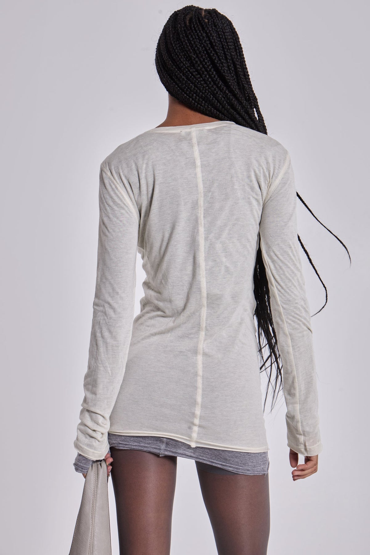 Oatmeal Mist Mini Dress