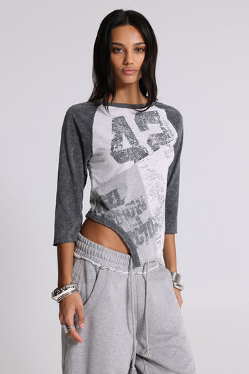 League Reworked Baseball Tee