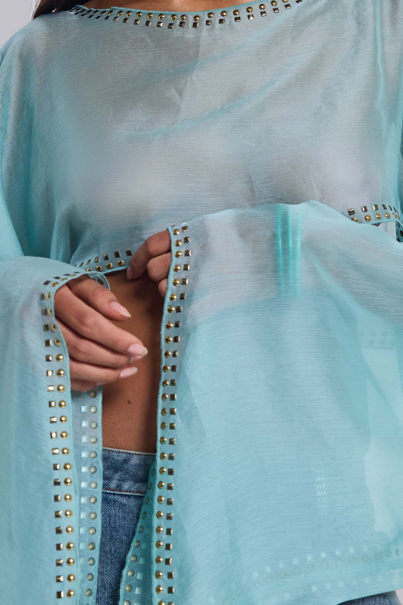 Lunet Studded Cape Top