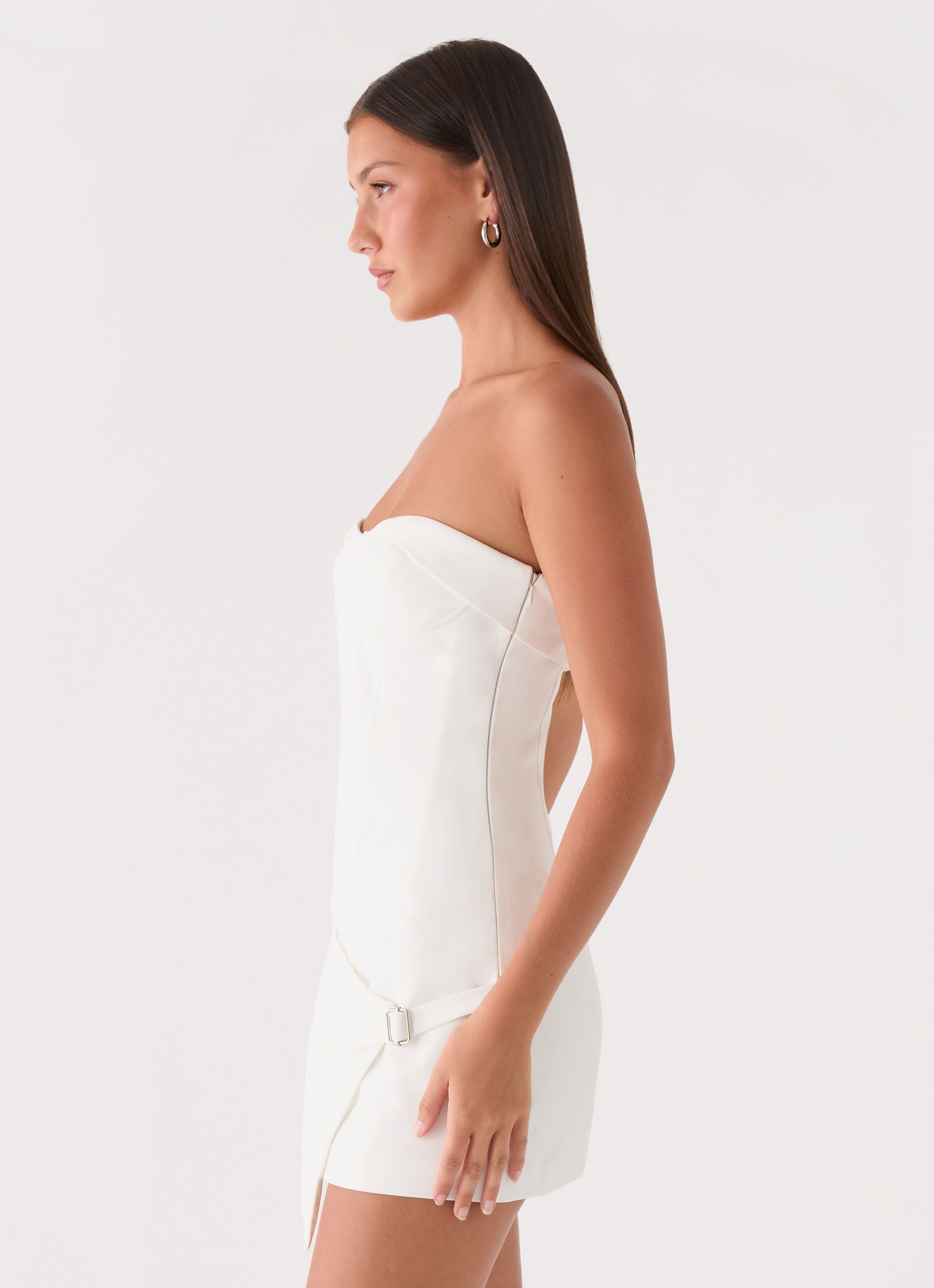 Jennah Mini Dress - White Dove