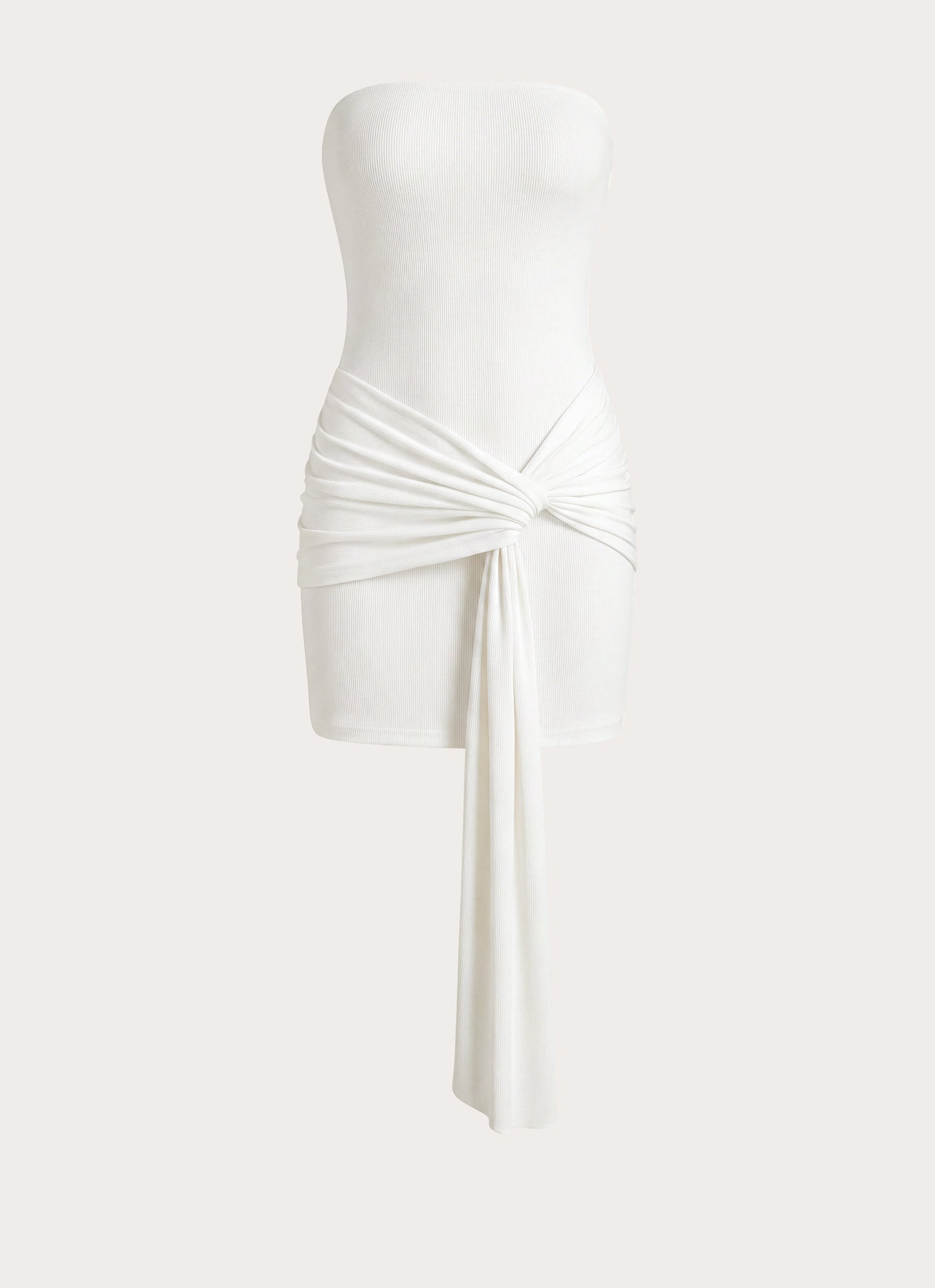 Jiliana Strapless Mini Dress - White