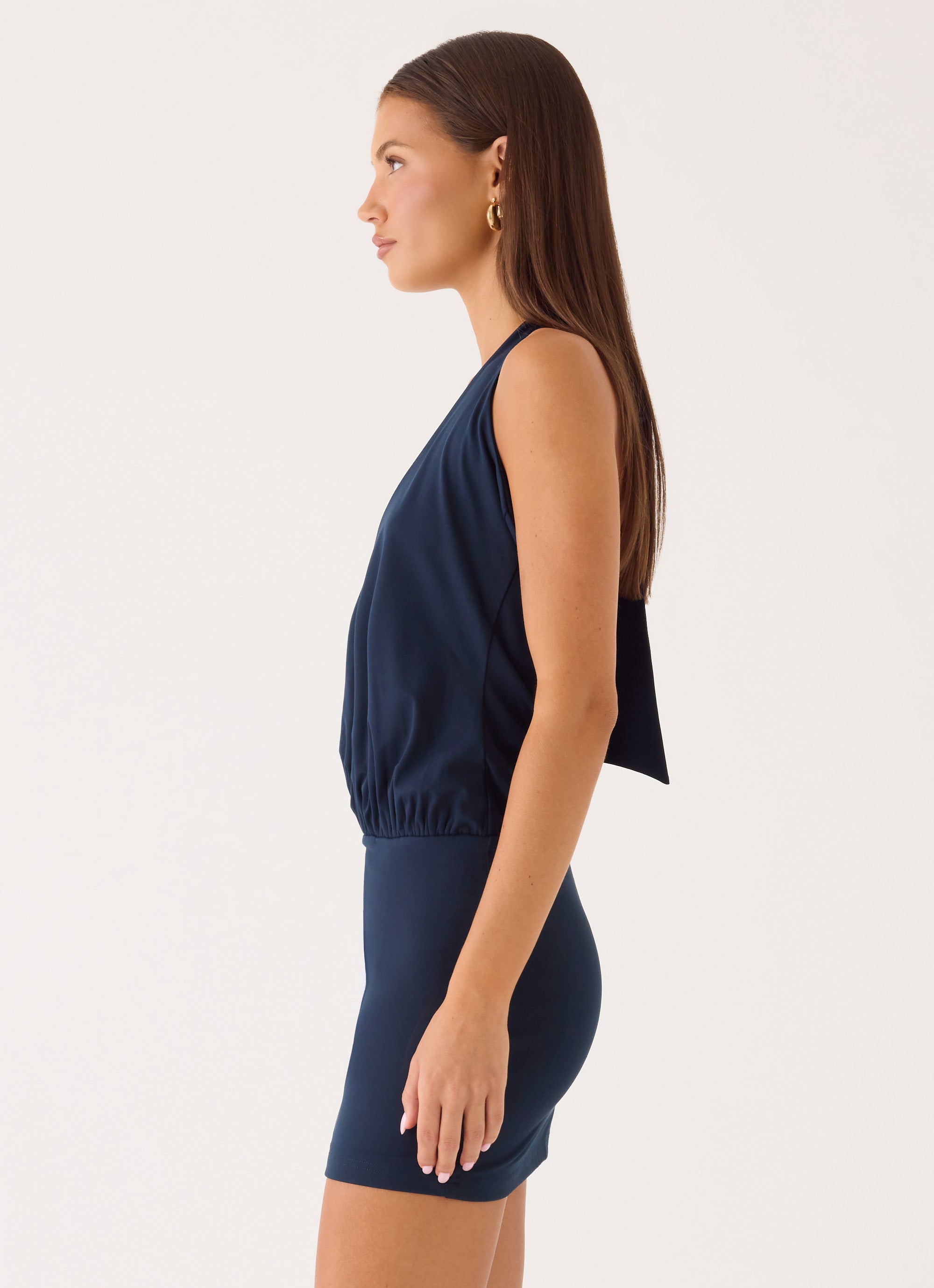 Just Thinking Mini Dress - Midnight Slate
