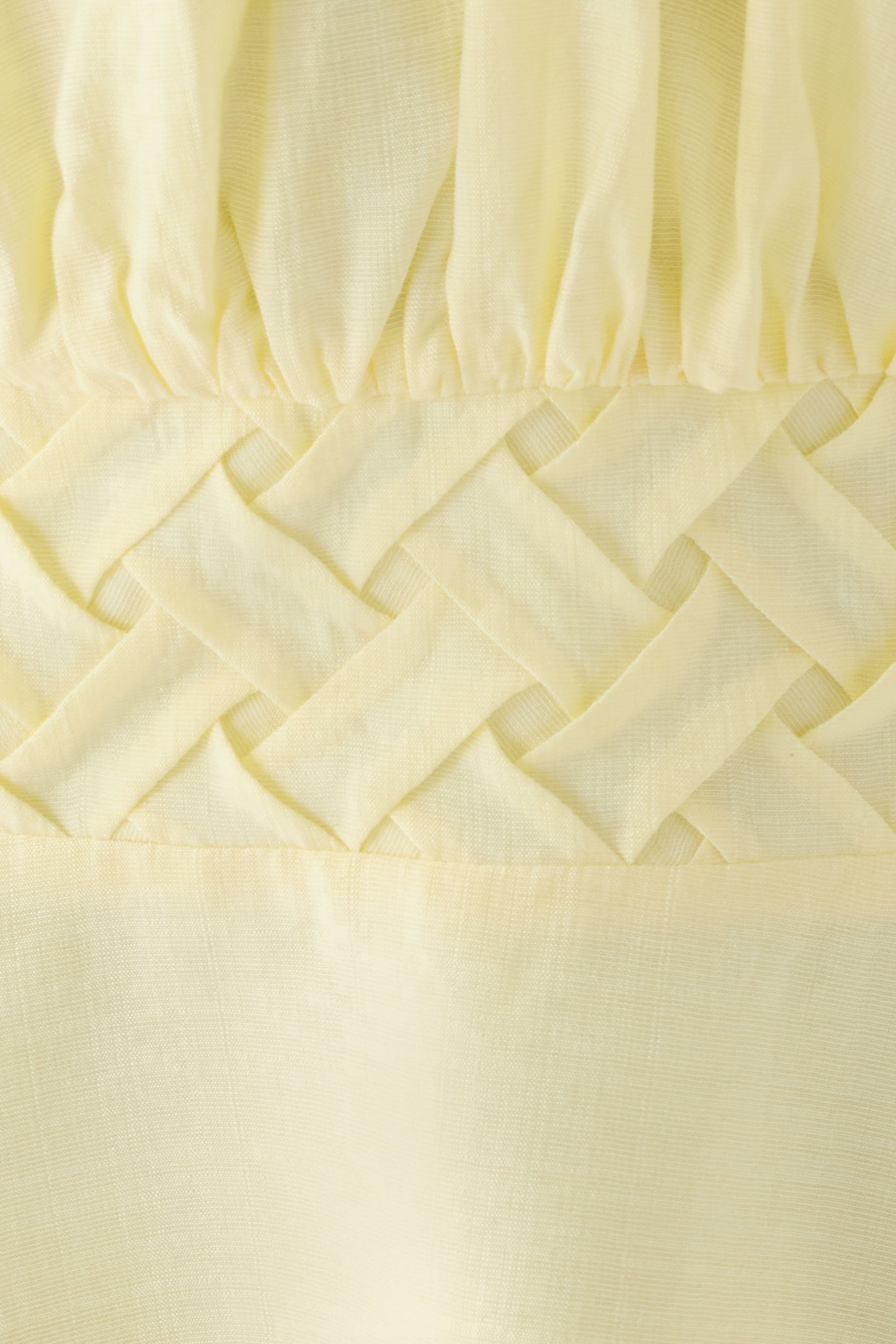 Keep It Secret Crinkle Mini Dress - Baby Yellow
