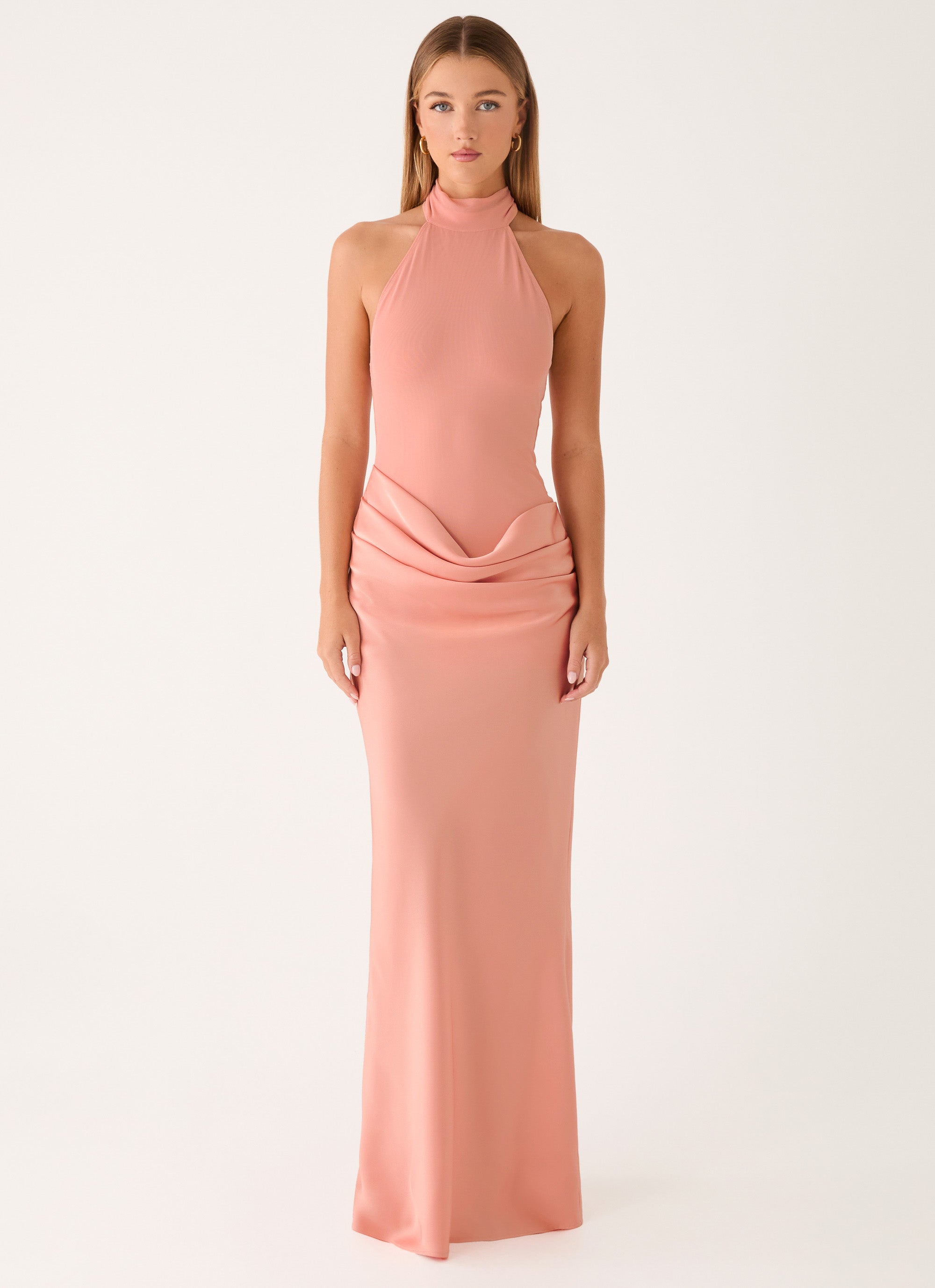 Kiyah Maxi Dress - Peach