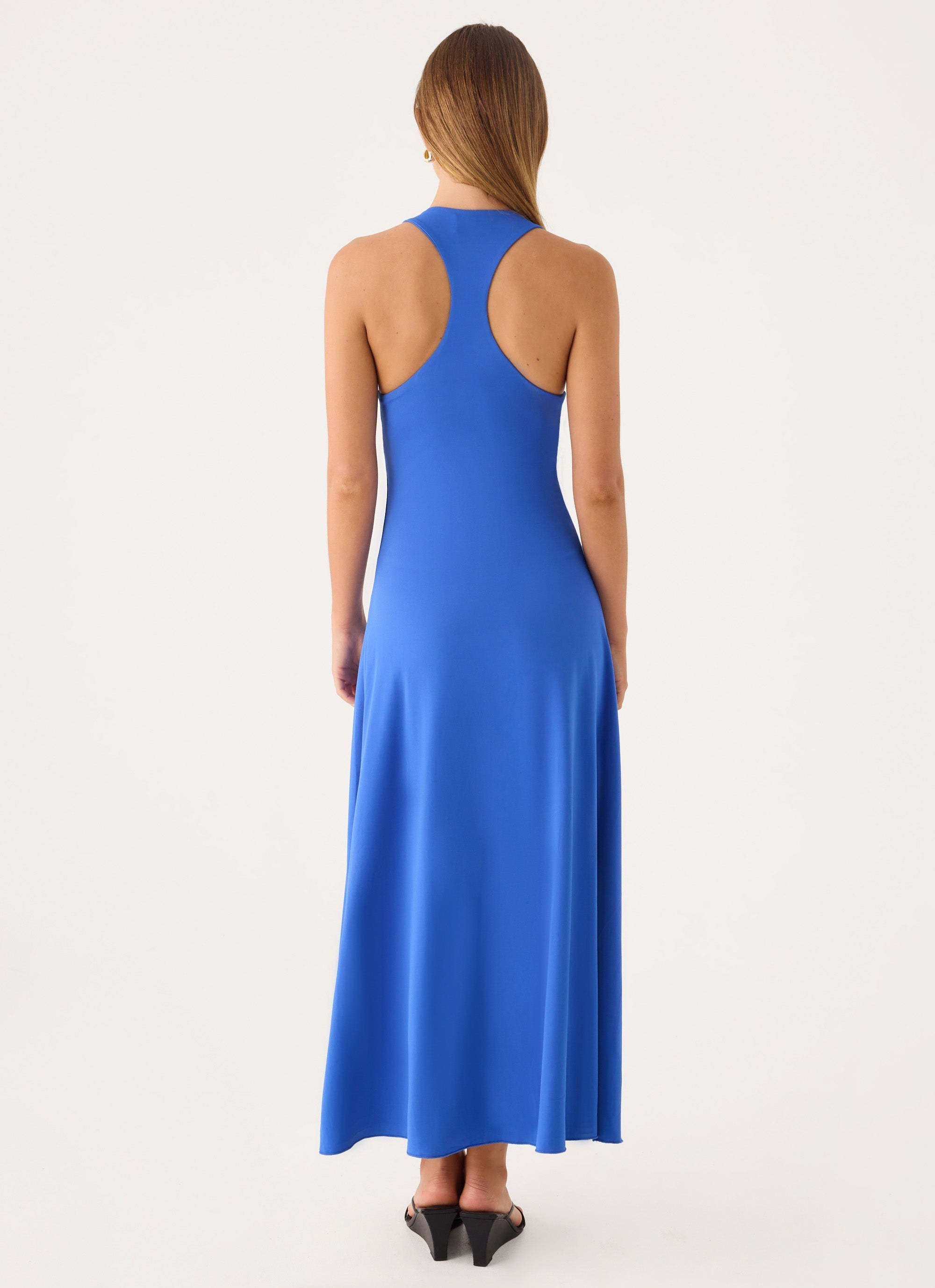 Kyrra Asymmetrical Midi Dress - Electric Cobalt