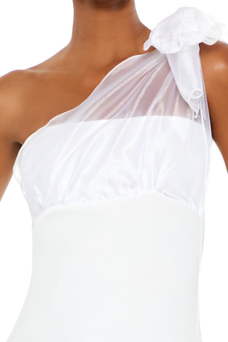 One-Shoulder Bow Mini Tube Dress