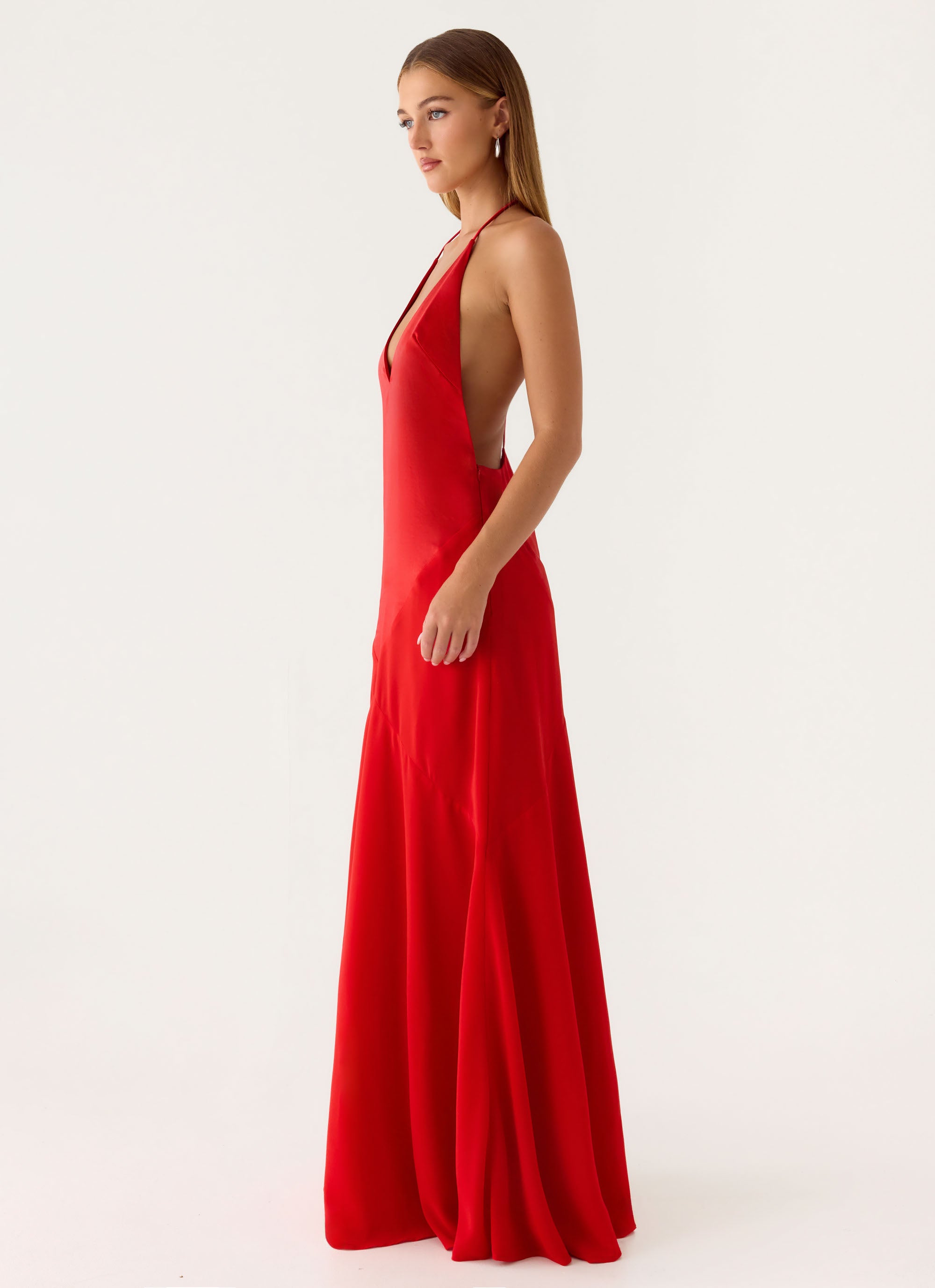 Leilah Maxi Dress - Cherry