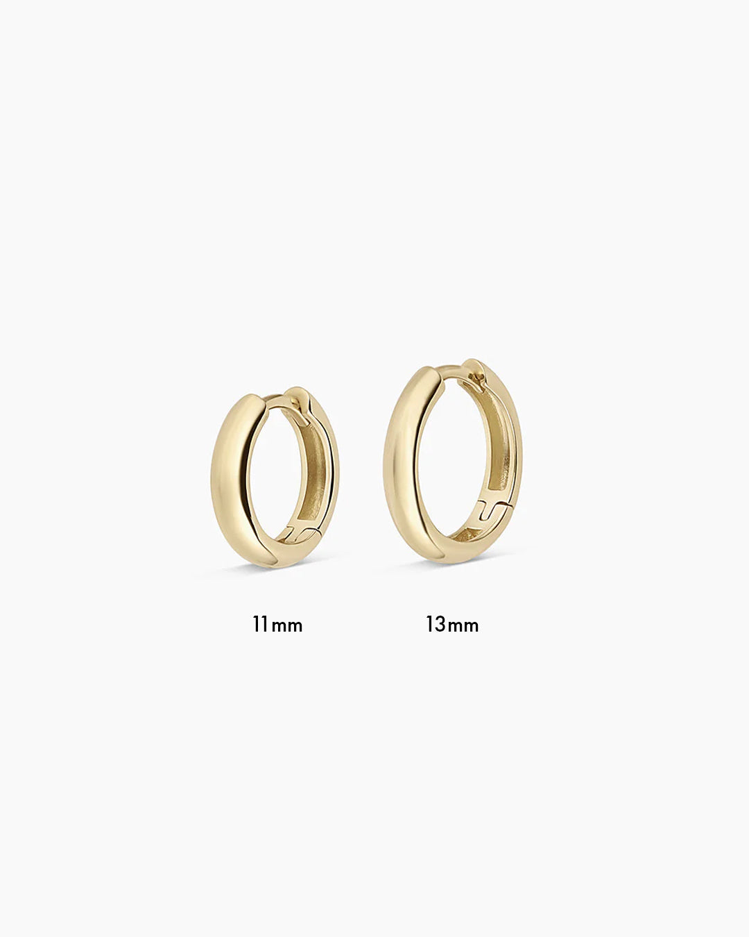 14K Gold Lou Helium Huggies