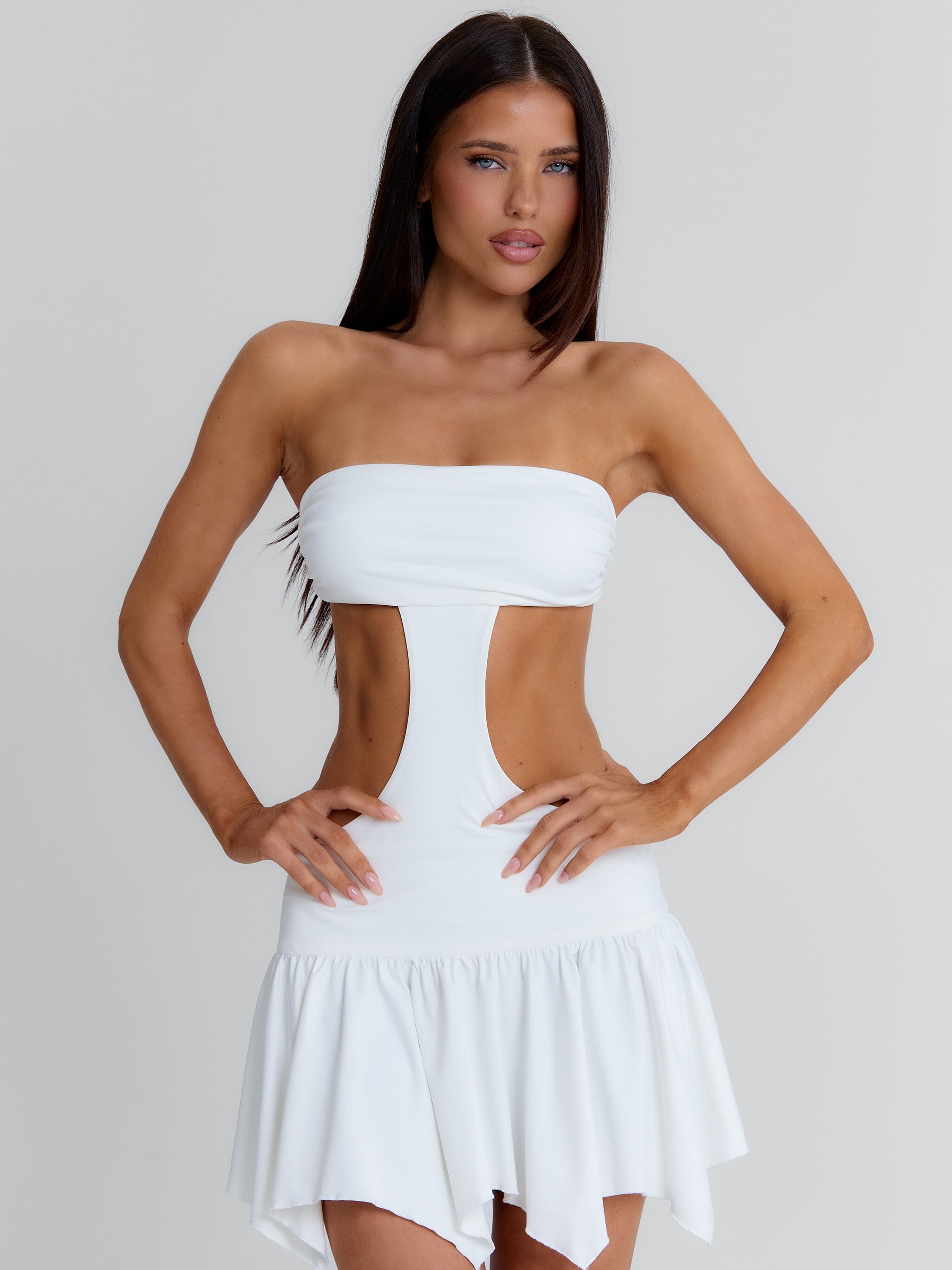 Mayia Mini Dress White