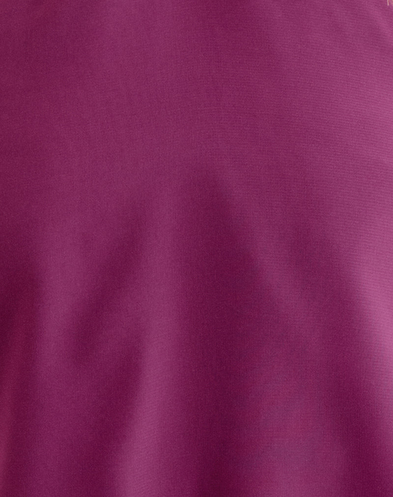 Milaya Mini Dress in Chiffon Berry