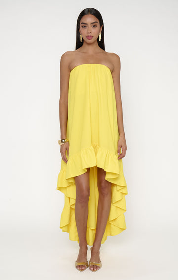 Rayna Dress ~ Bright Yellow Crisp