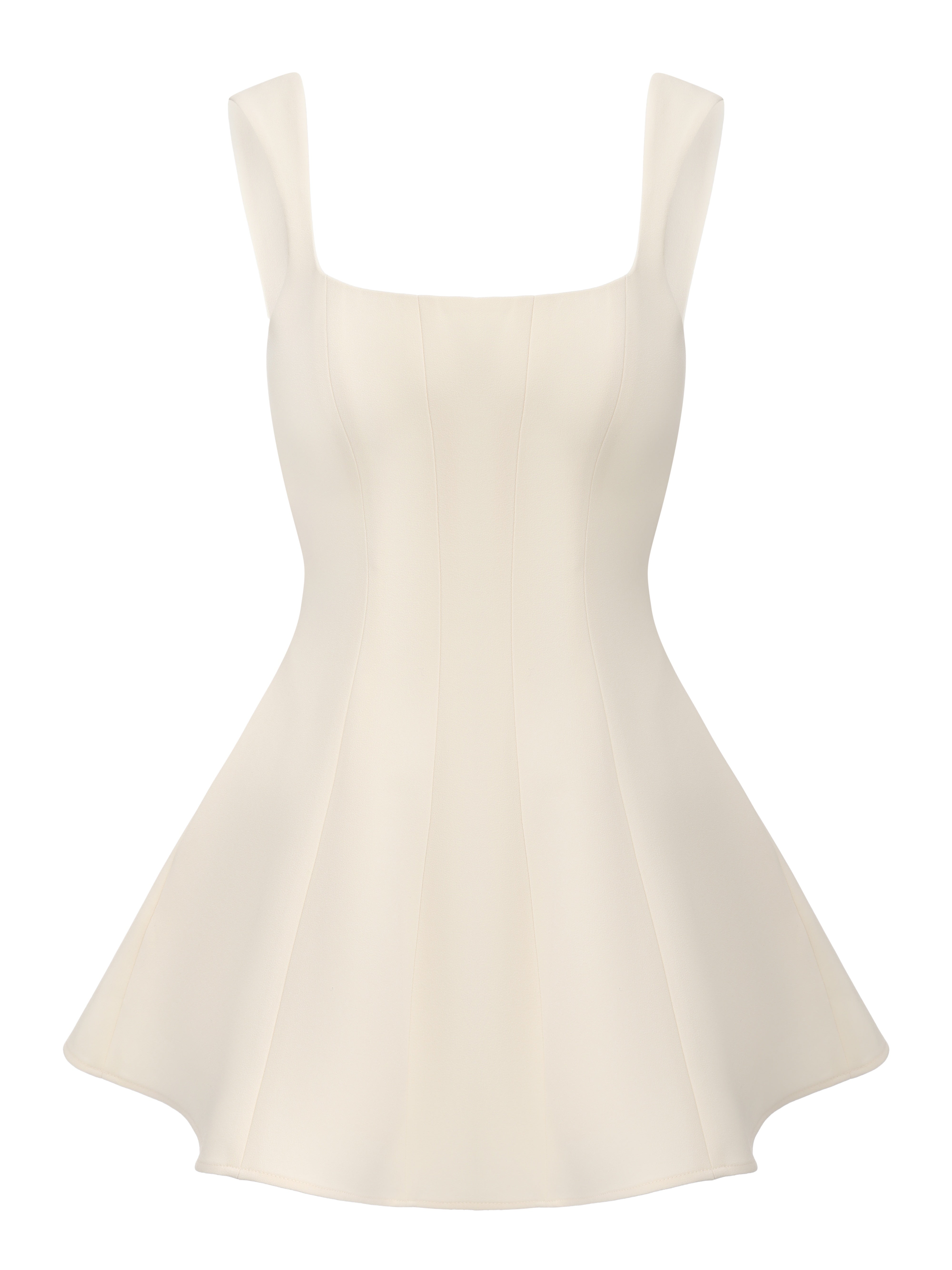 Eliza Cut Out Champagne Mini Dress -Final Sale