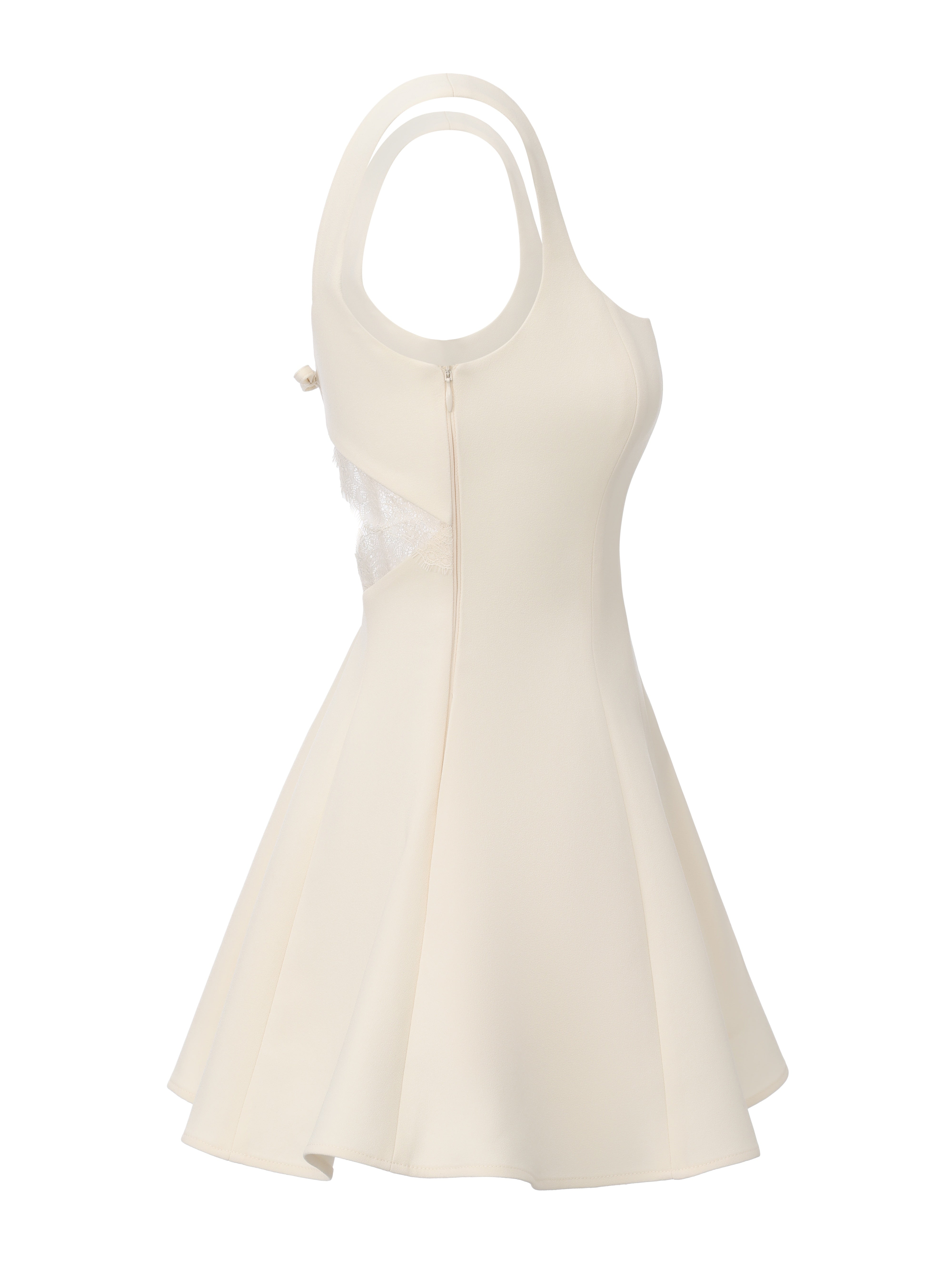 Eliza Cut Out Champagne Mini Dress -Final Sale