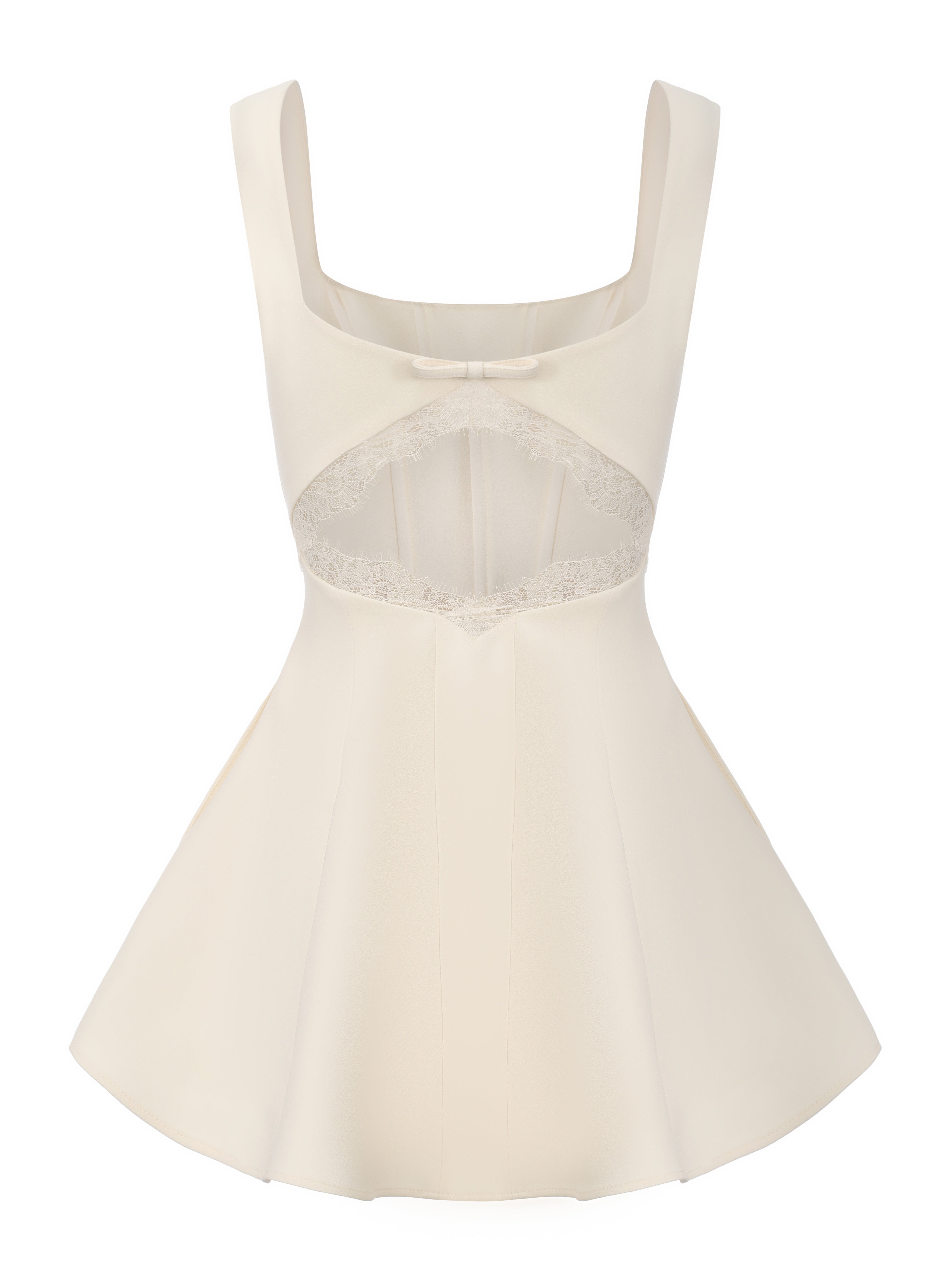 Eliza Cut Out Champagne Mini Dress -Final Sale