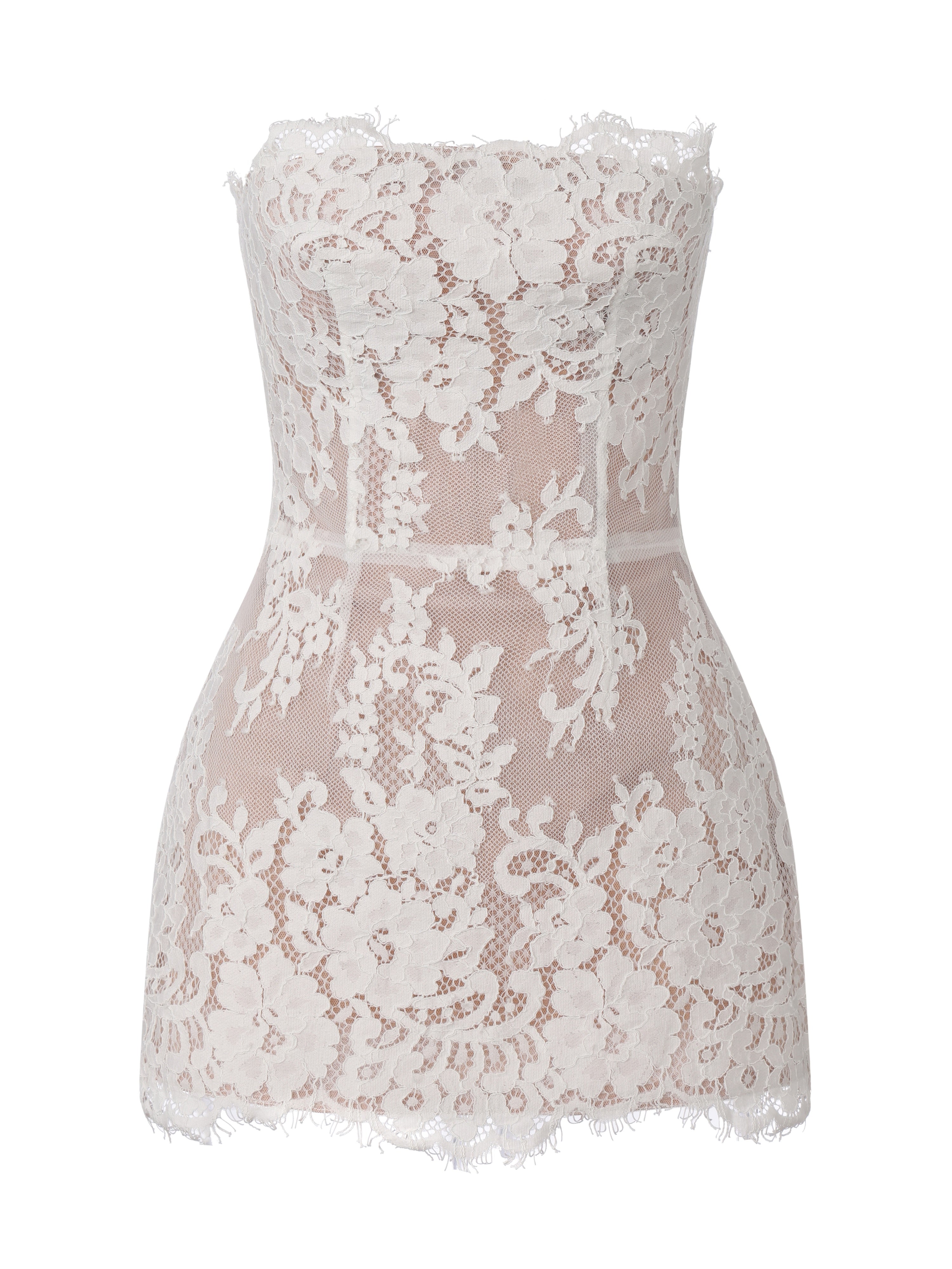 Mara Strapless White Dress
