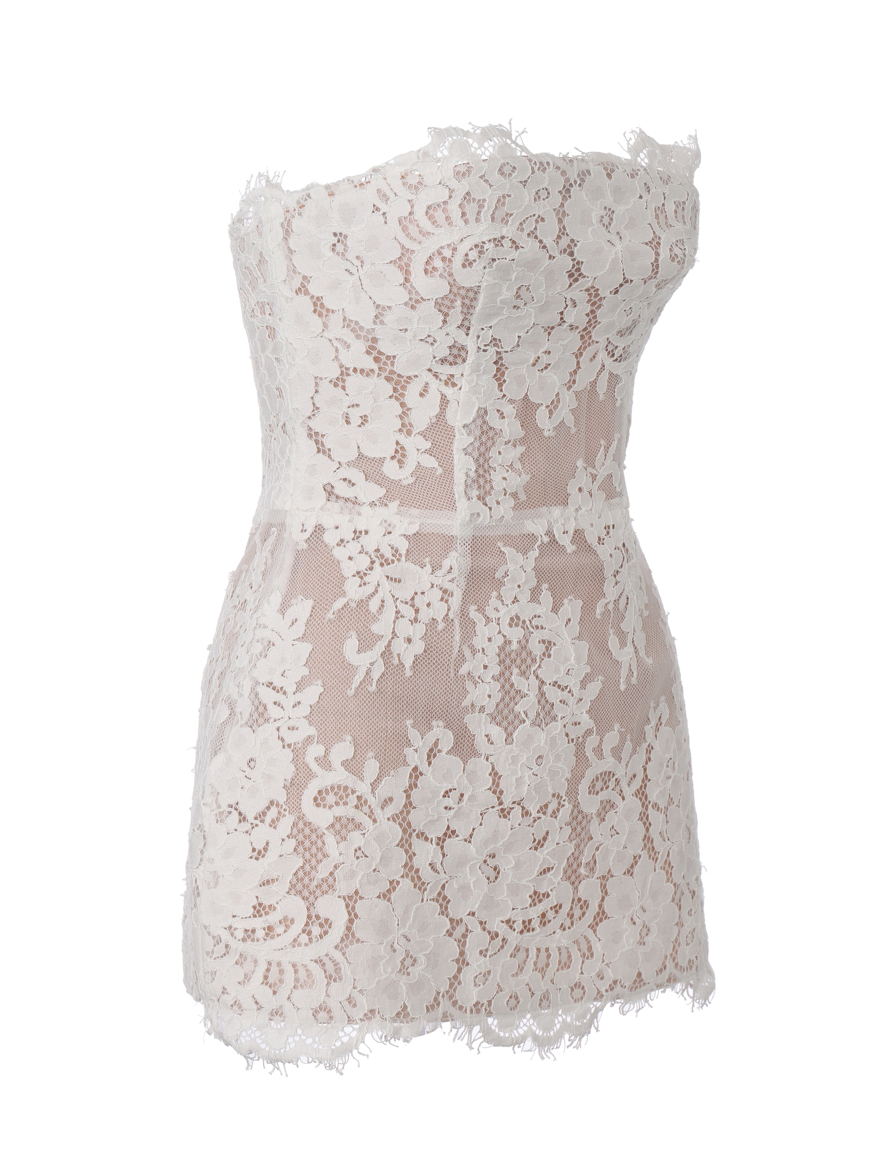 Mara Strapless White Dress