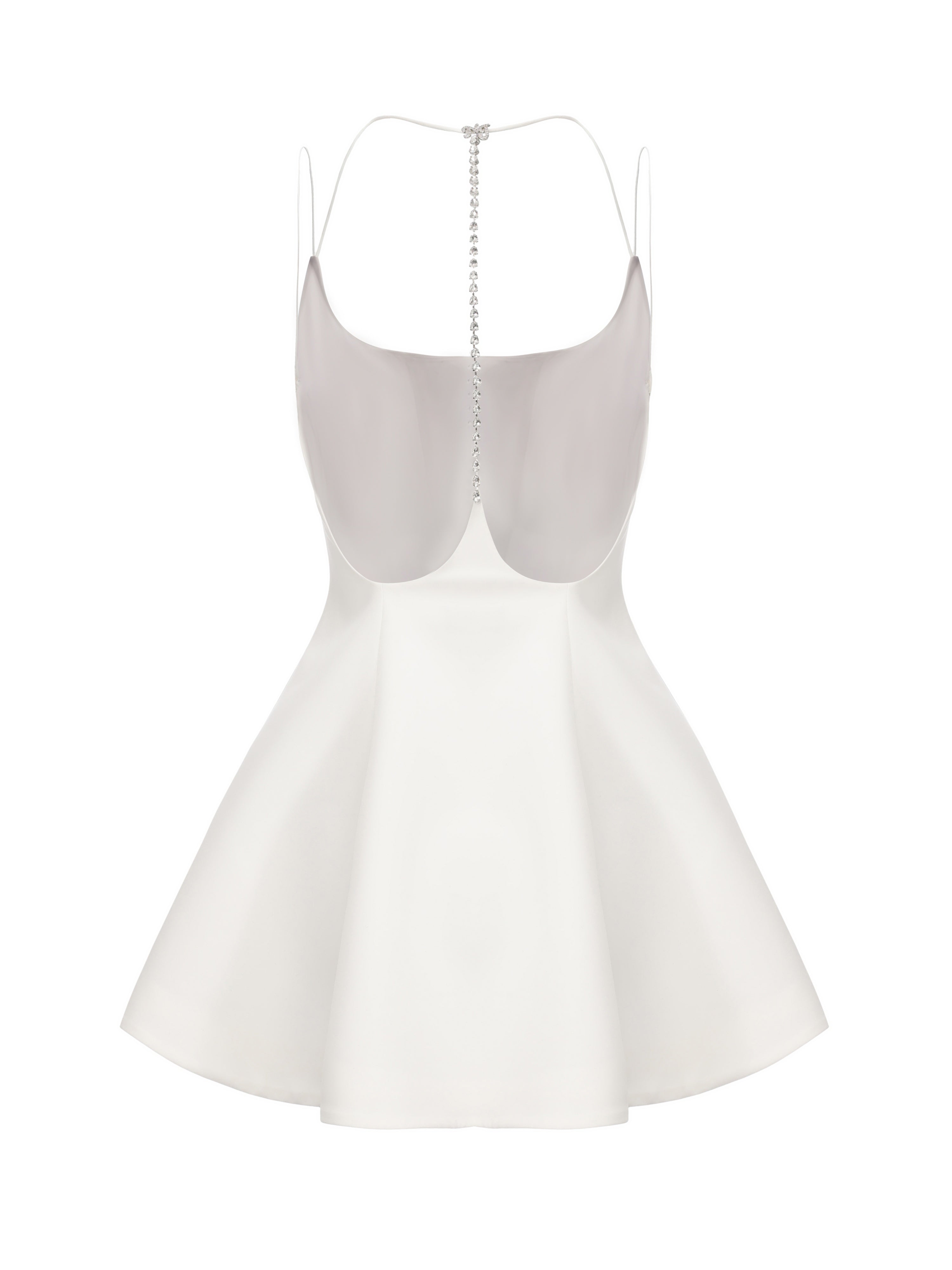 Giana Open-Back White Dress