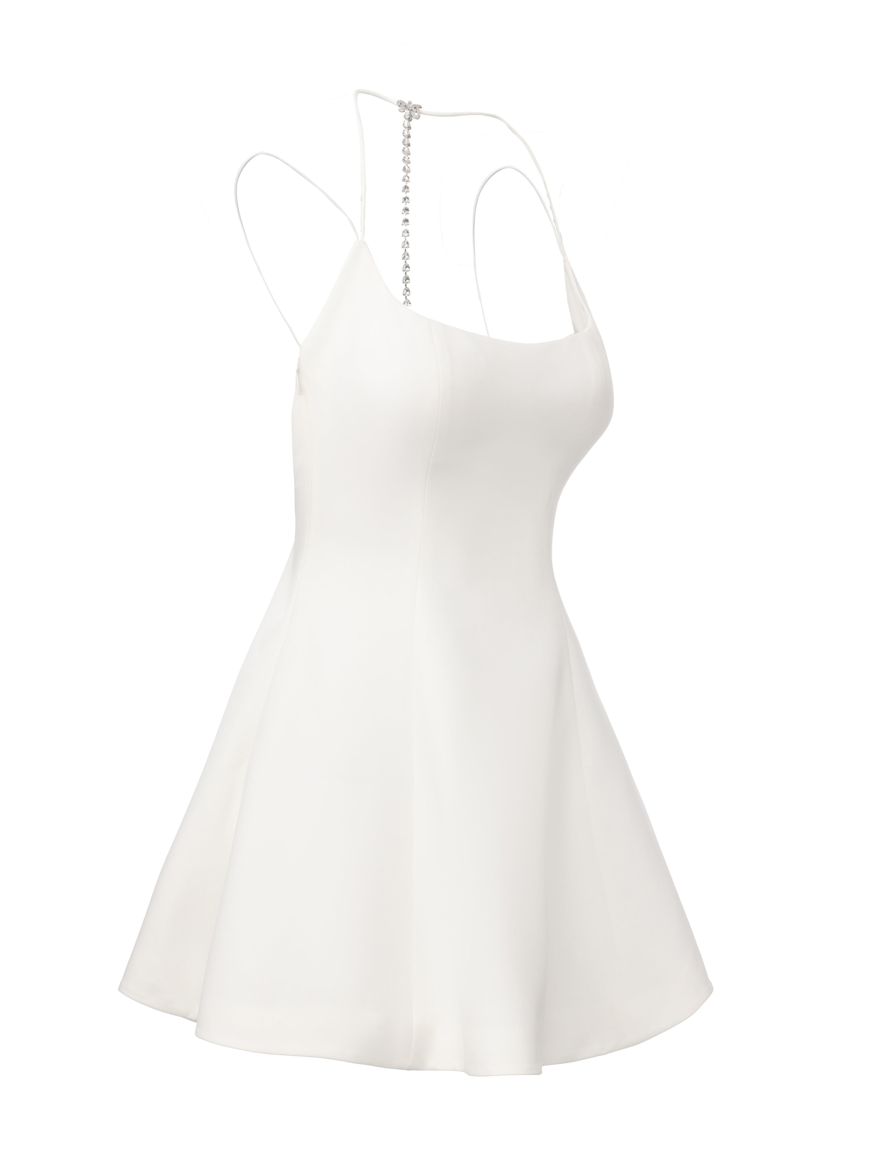 Giana Open-Back White Dress