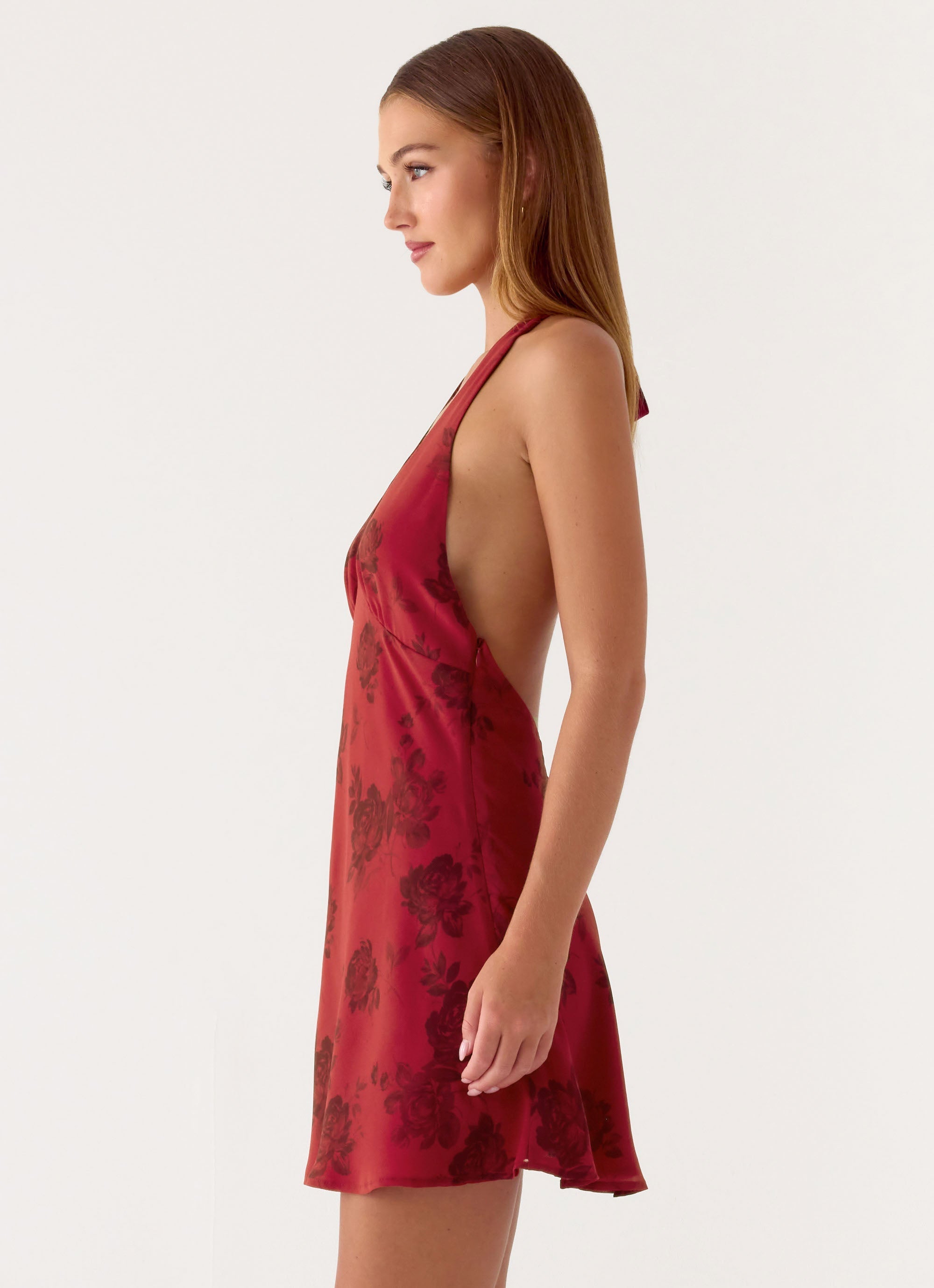 Magnolia Mini Dress - Cherry Rose
