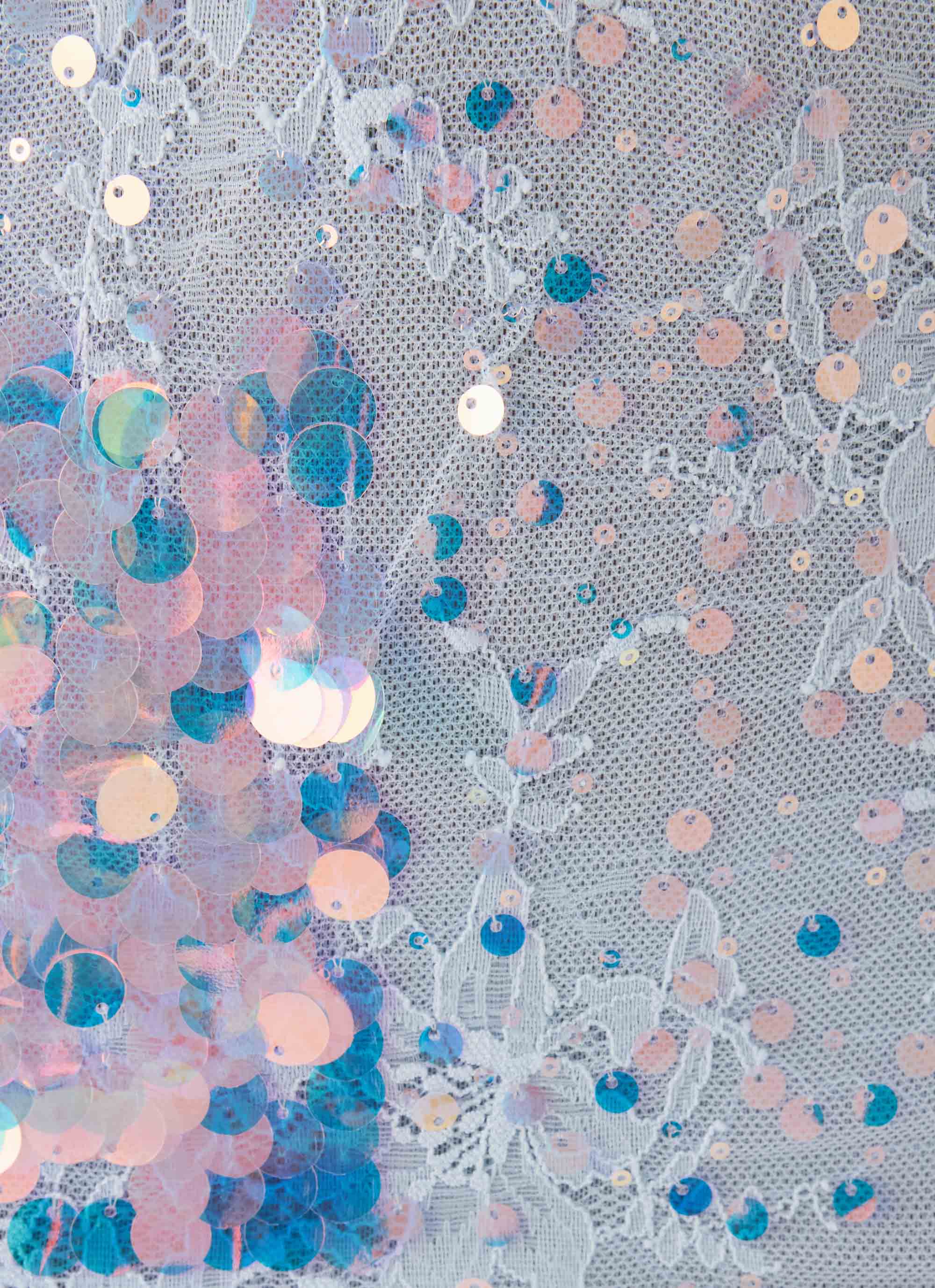 Maral Sequin Mini Dress - Blue