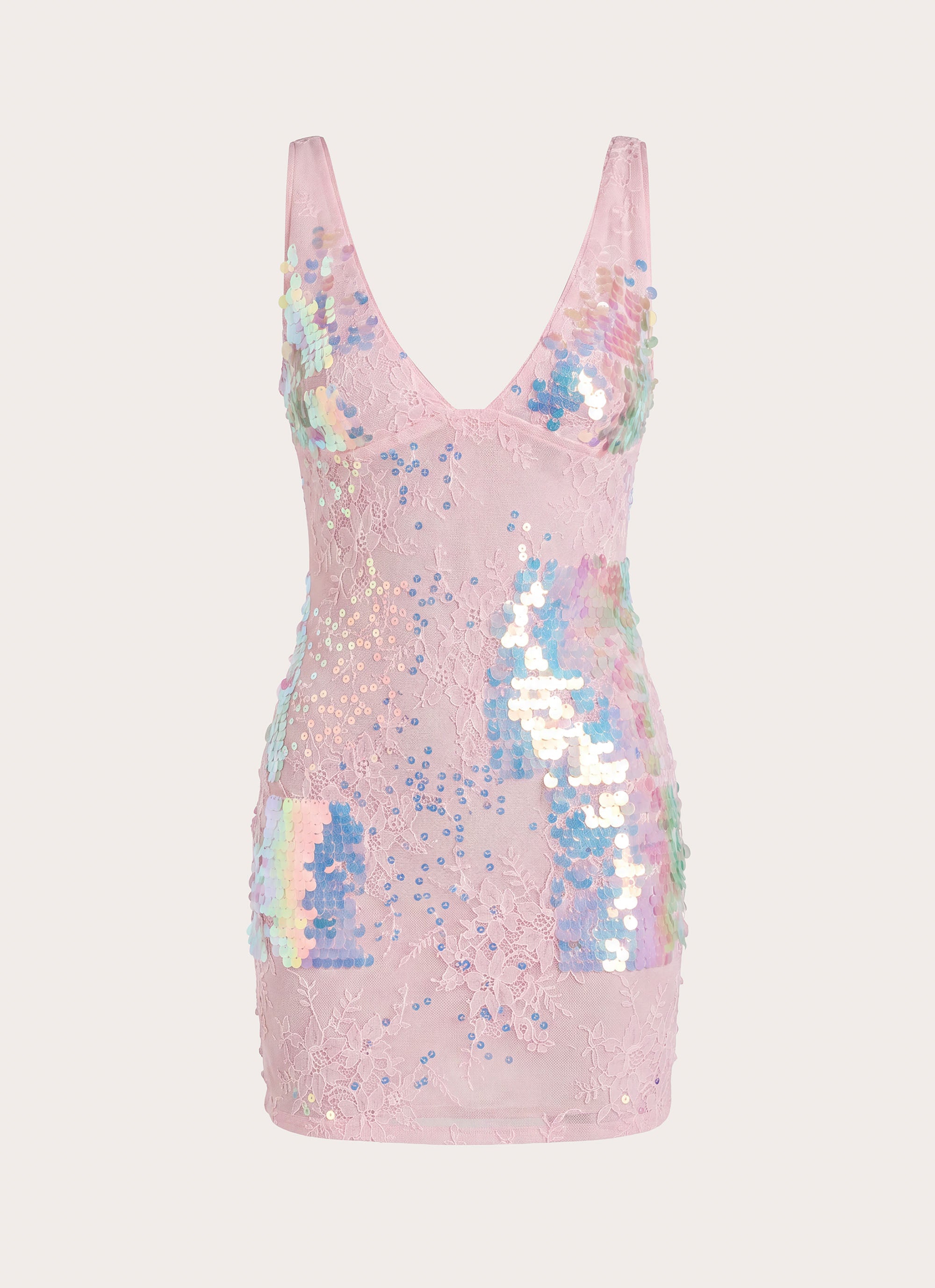 Maral Sequin Mini Dress - Pink