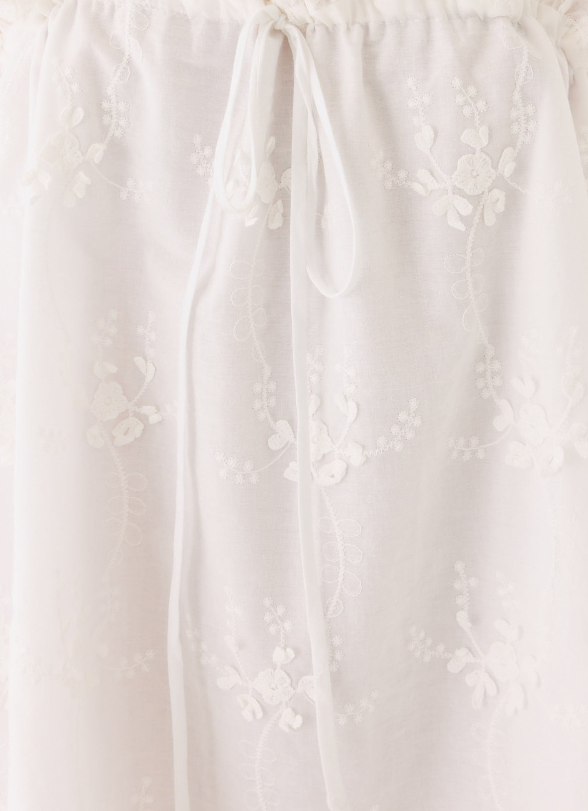 Mianna Cotton Mini Dress - White
