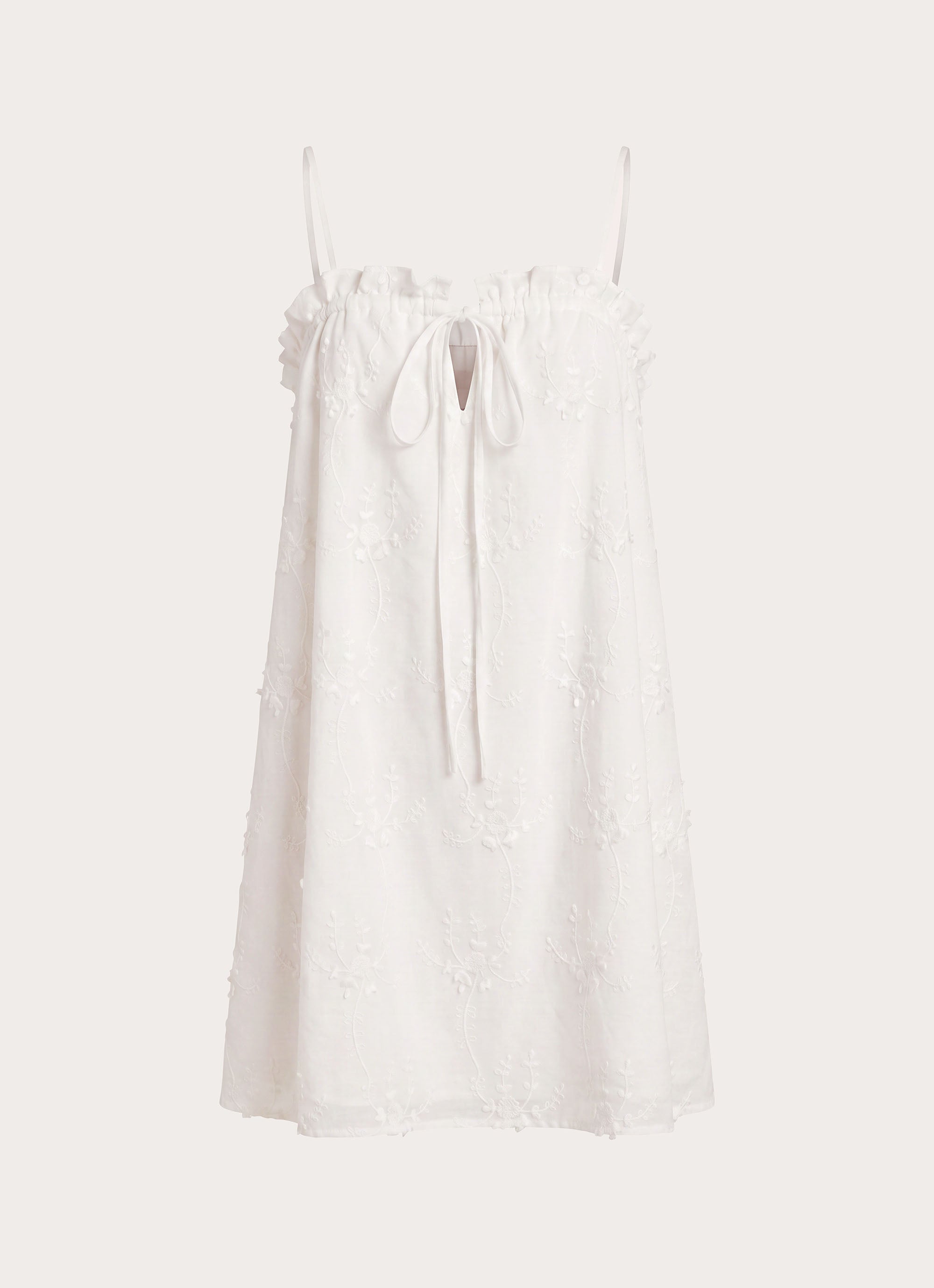 Mianna Cotton Mini Dress - White