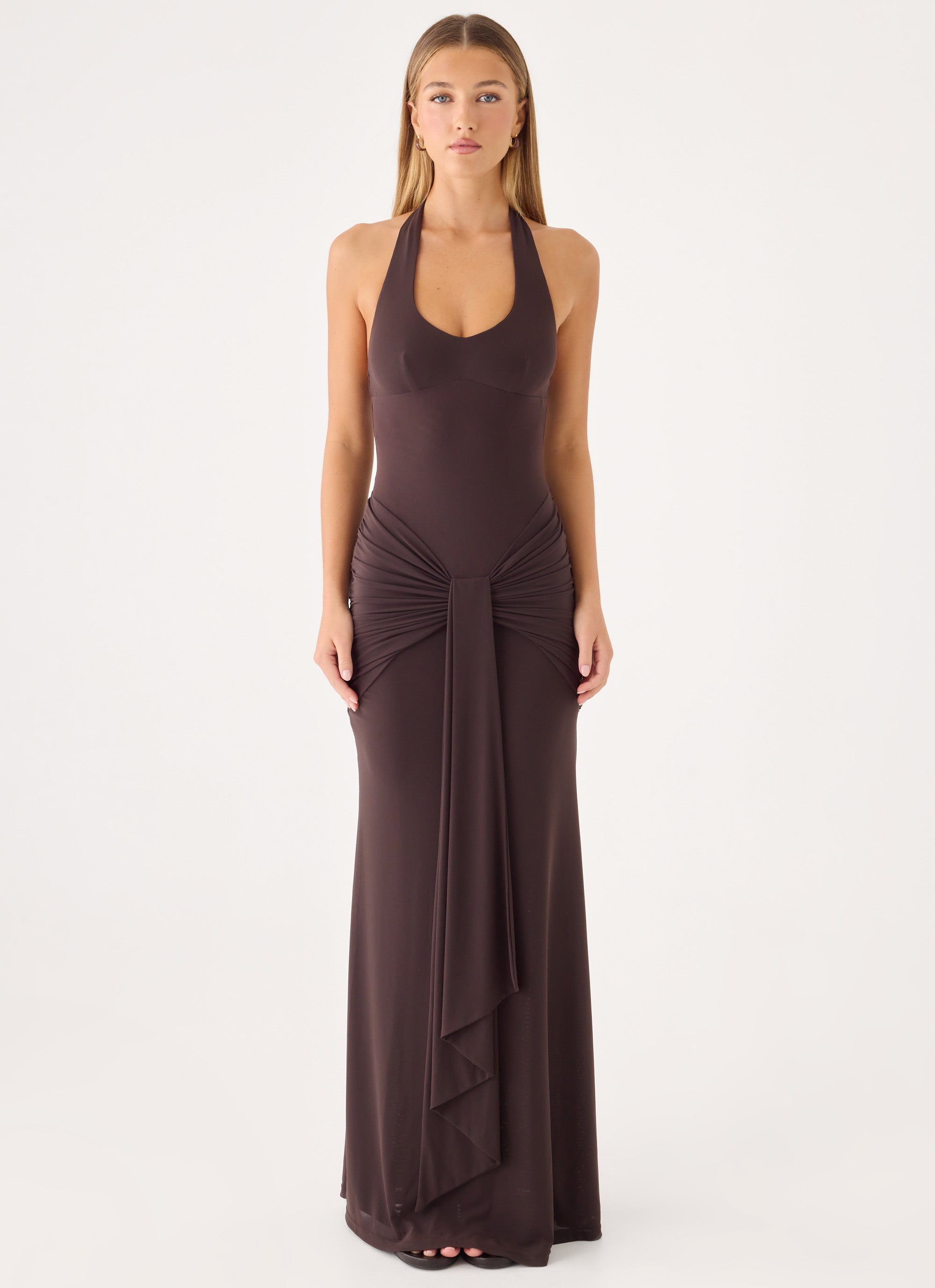 Myrhee Maxi Dress - Chocolate