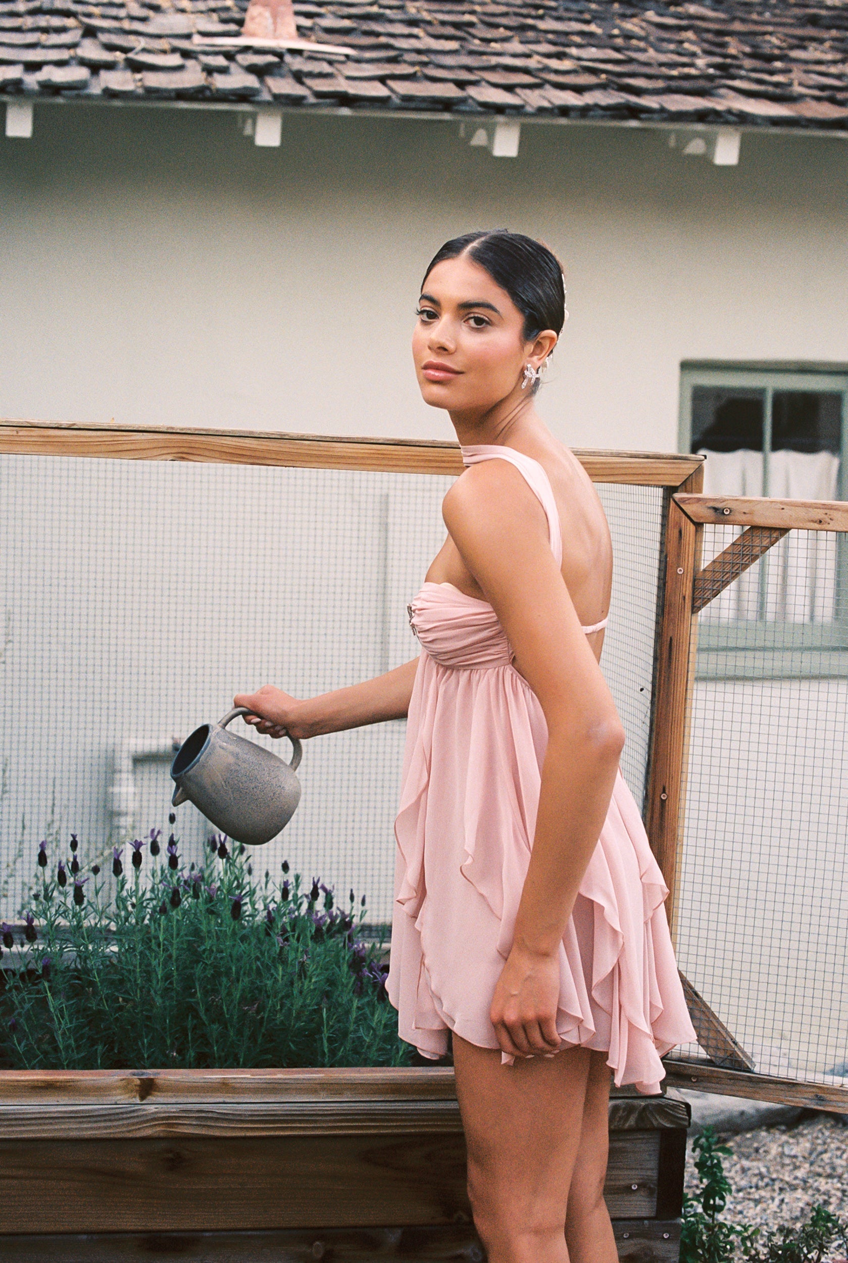 Arabella Dress -Peach