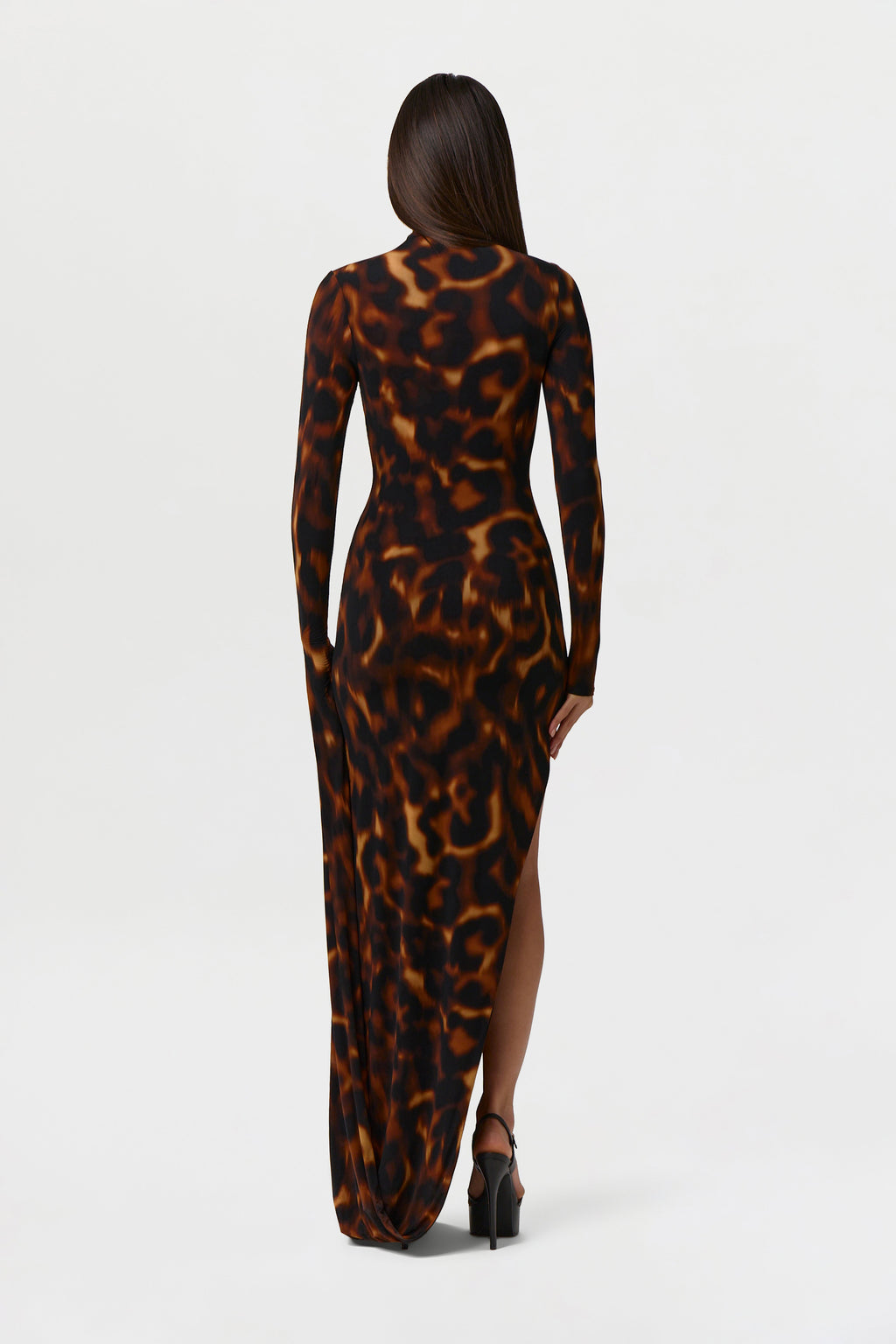 Bare Body Sleeve Drape Maxi Dress