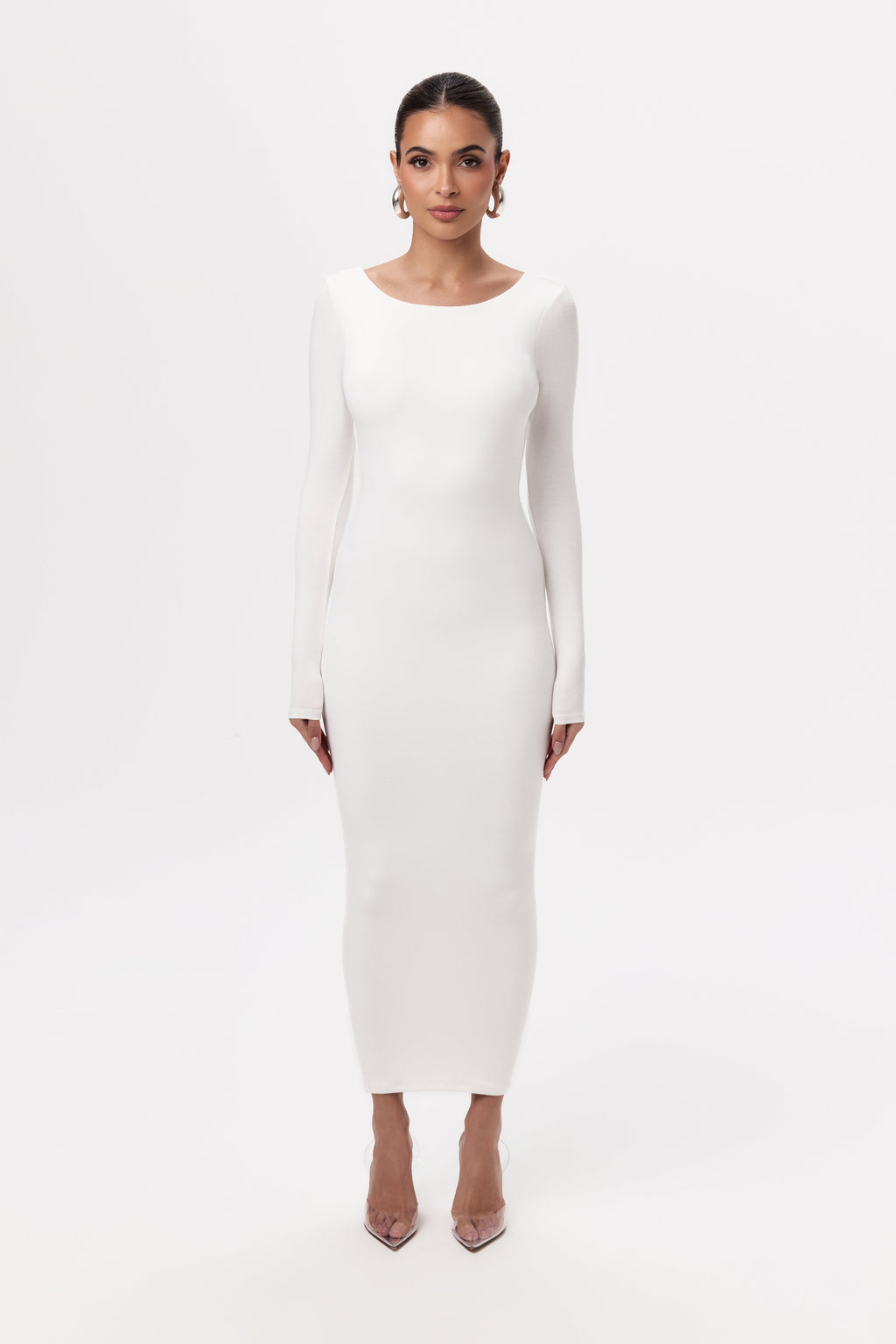 NW Open Back Midi Dress