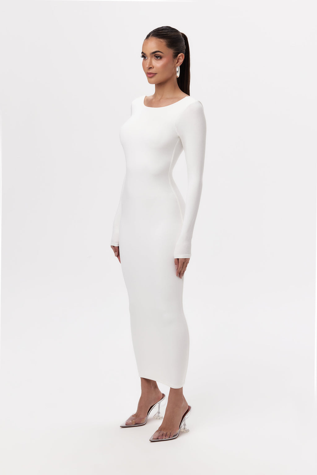 NW Open Back Midi Dress