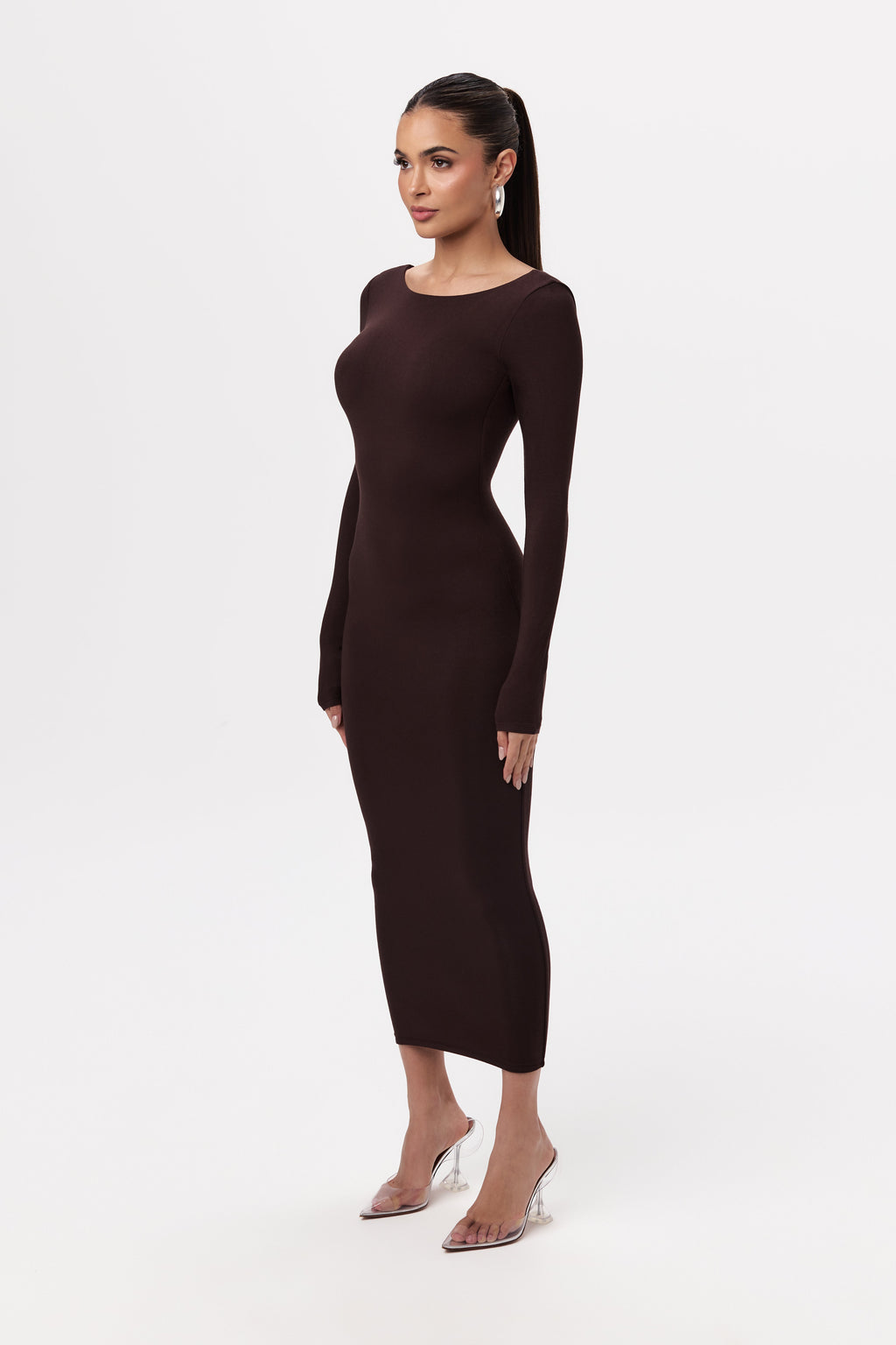 NW Open Back Midi Dress