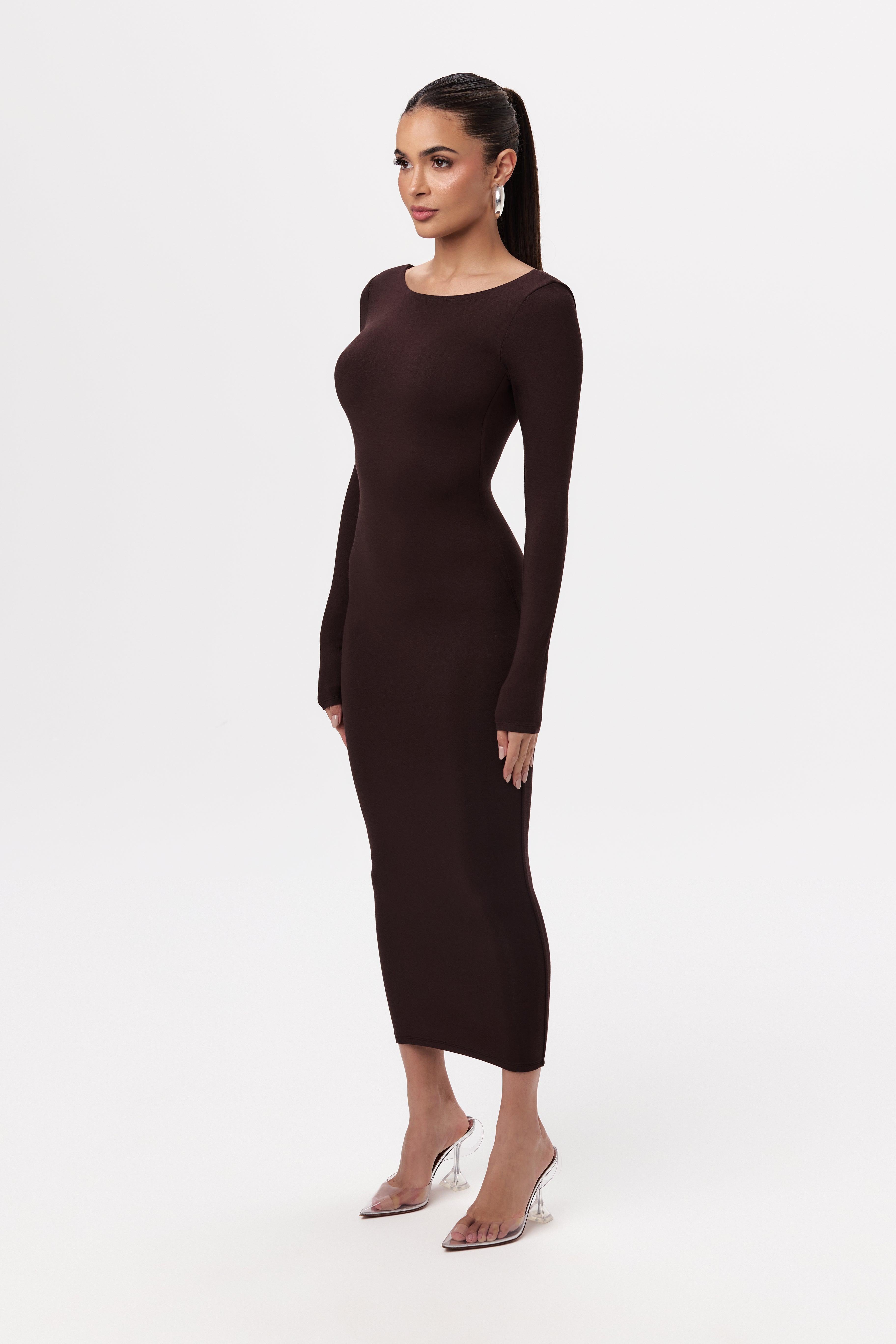 NW Open Back Midi Dress