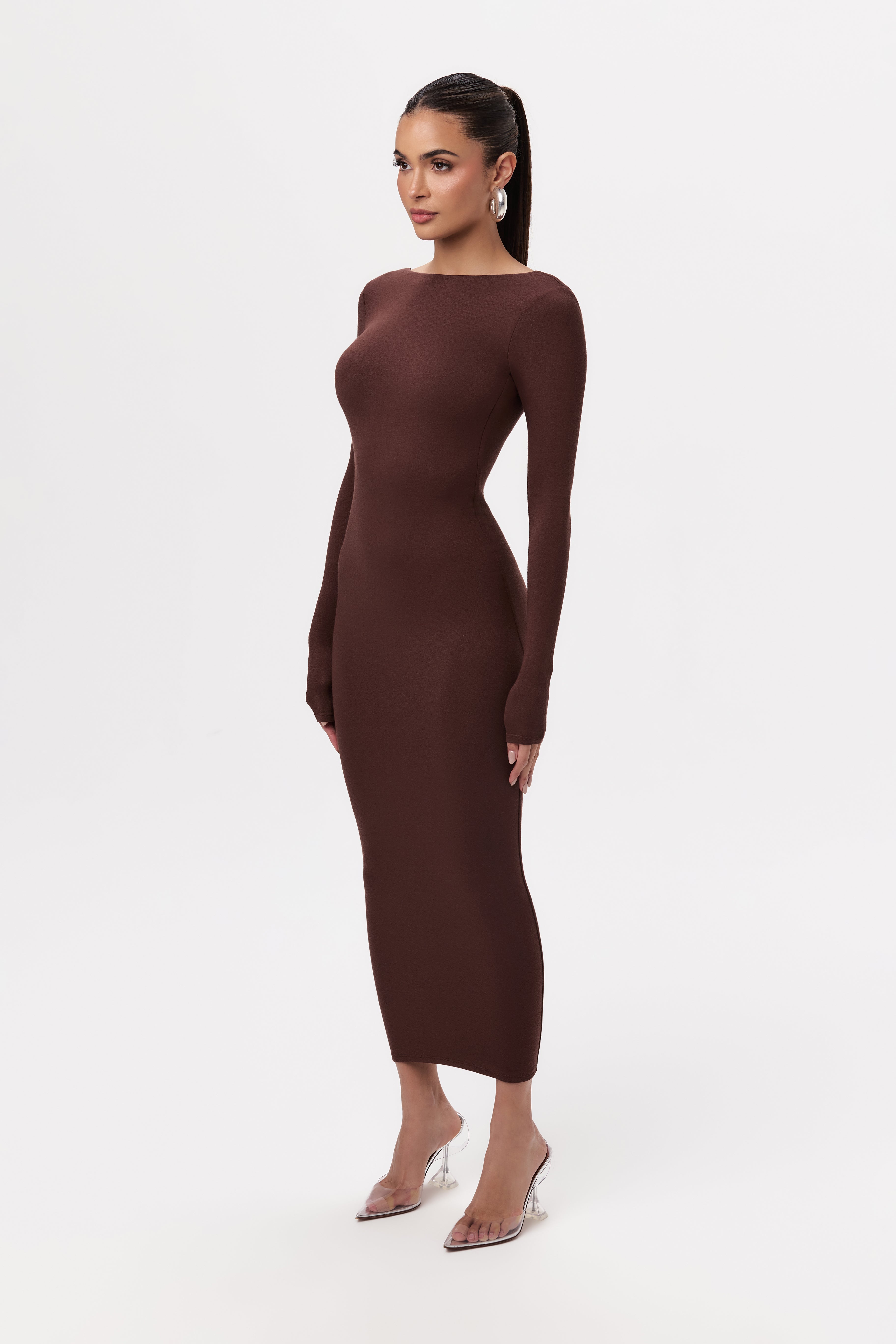 NW Open Back Midi Dress