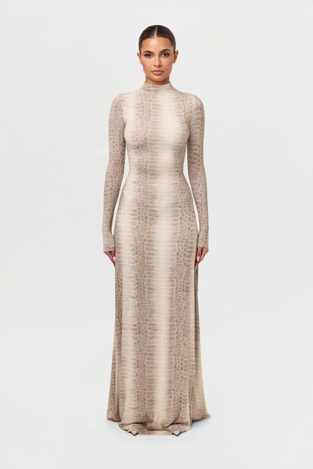 Naked Print Maxi Dress
